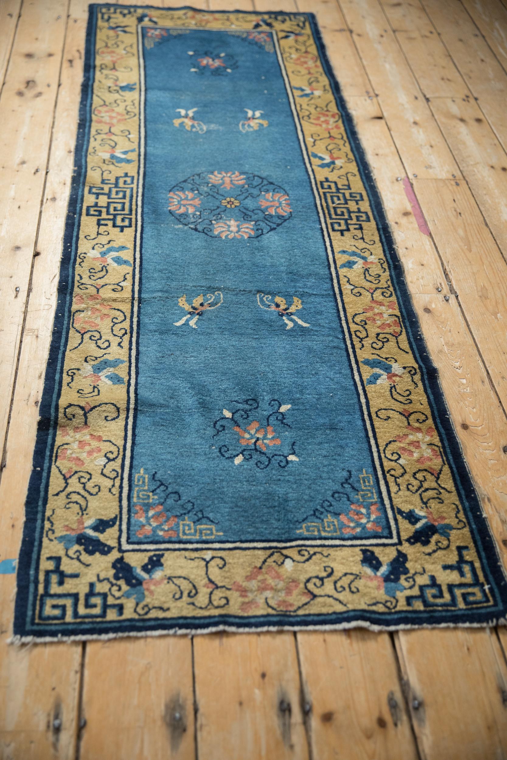 Antiker Pekinger Teppich-Läufer (Wolle) im Angebot