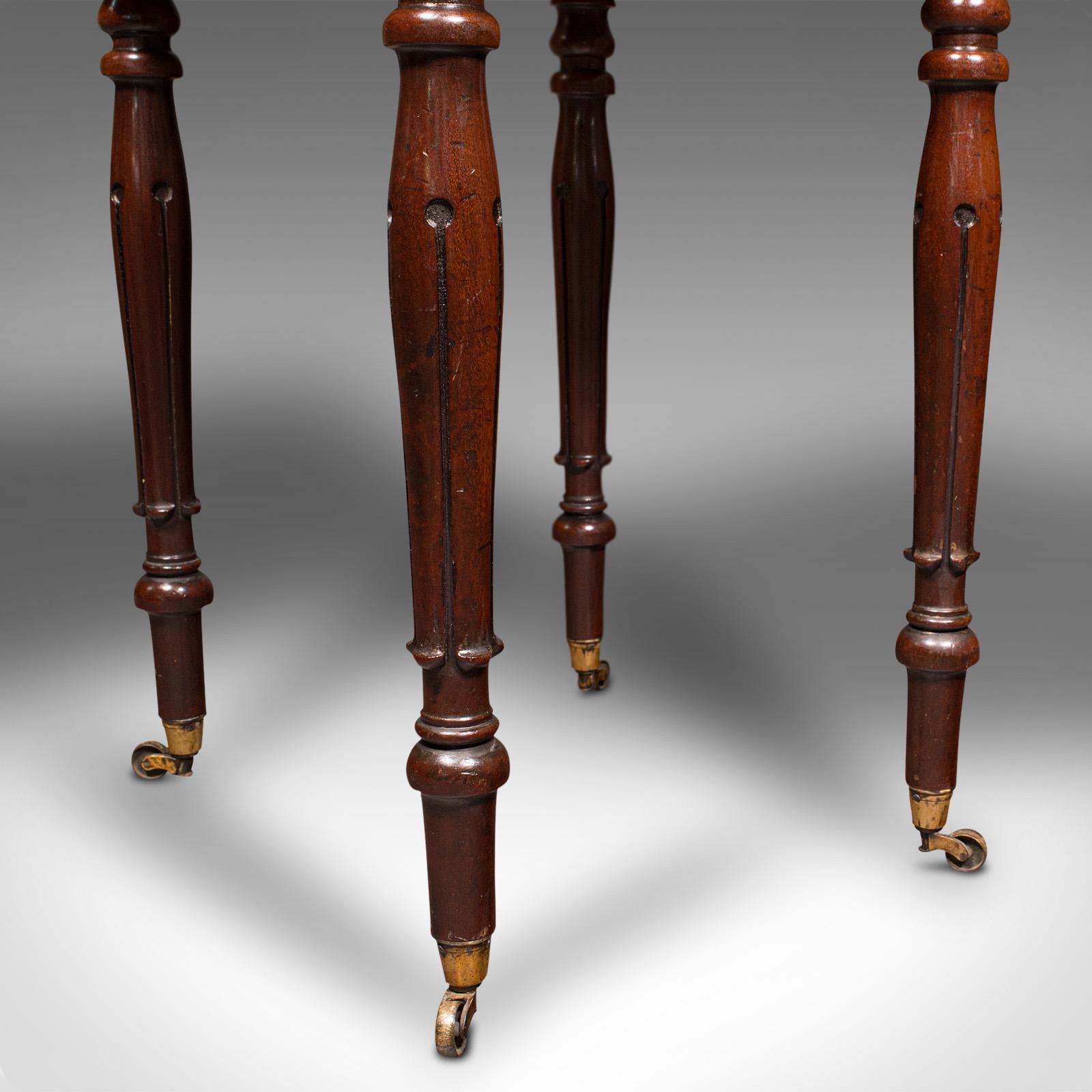 Antico tavolo Pembroke, inglese, a ribalta, laterale, occasionale, Reggenza, 1830 ca. in vendita 4