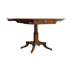 Antique Pembroke Table, English, Mahogany, Drop Leaf, Occasional, Regency