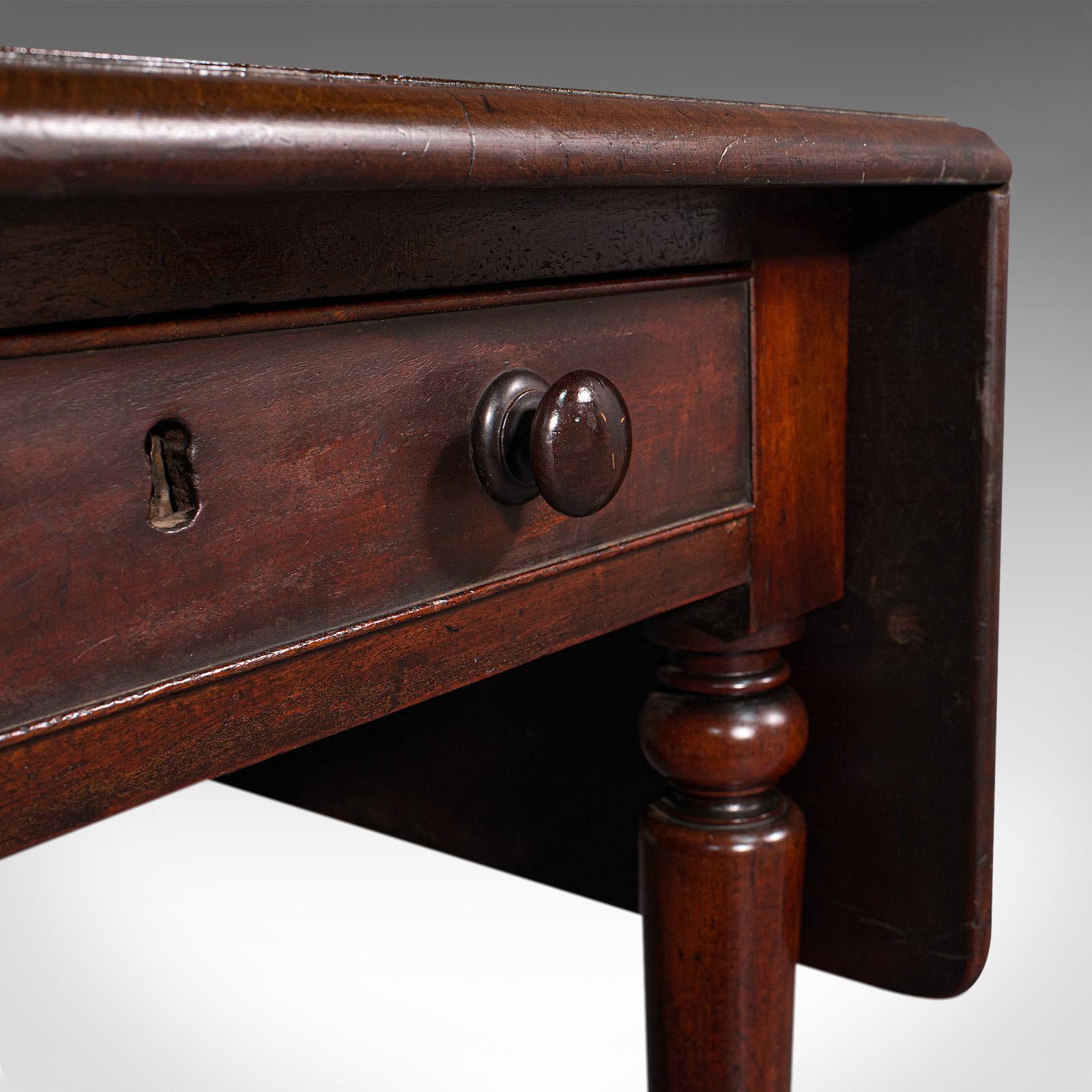 Antiker Pembroke-Tisch, englisch, Mahagoni, ausziehbar, Esstisch, Regency, um 1820 im Angebot 4