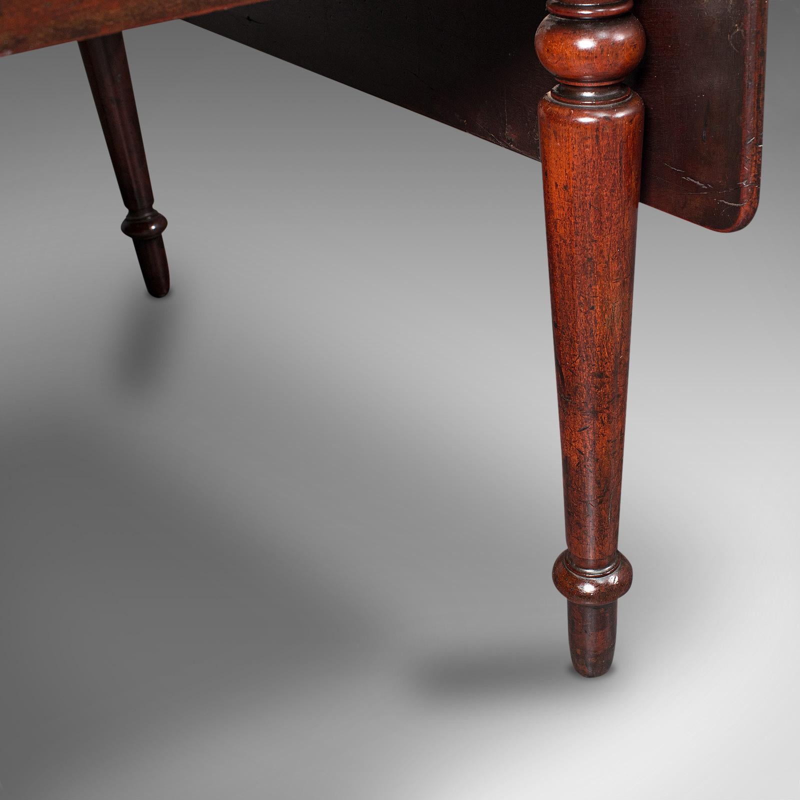 Antique Pembroke Table, English, Mahogany, Extending, Dining, Regency, C.1820 For Sale 6