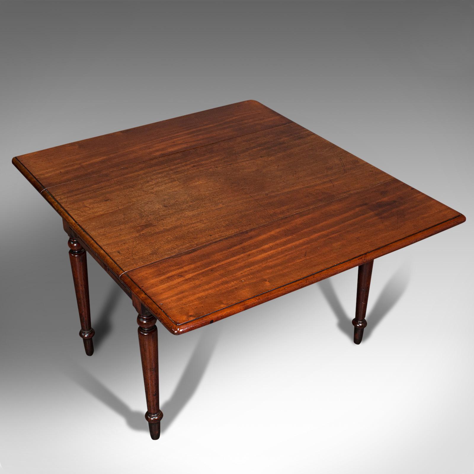 Antique Pembroke Table, English, Mahogany, Extending, Dining, Regency, C.1820 For Sale 3