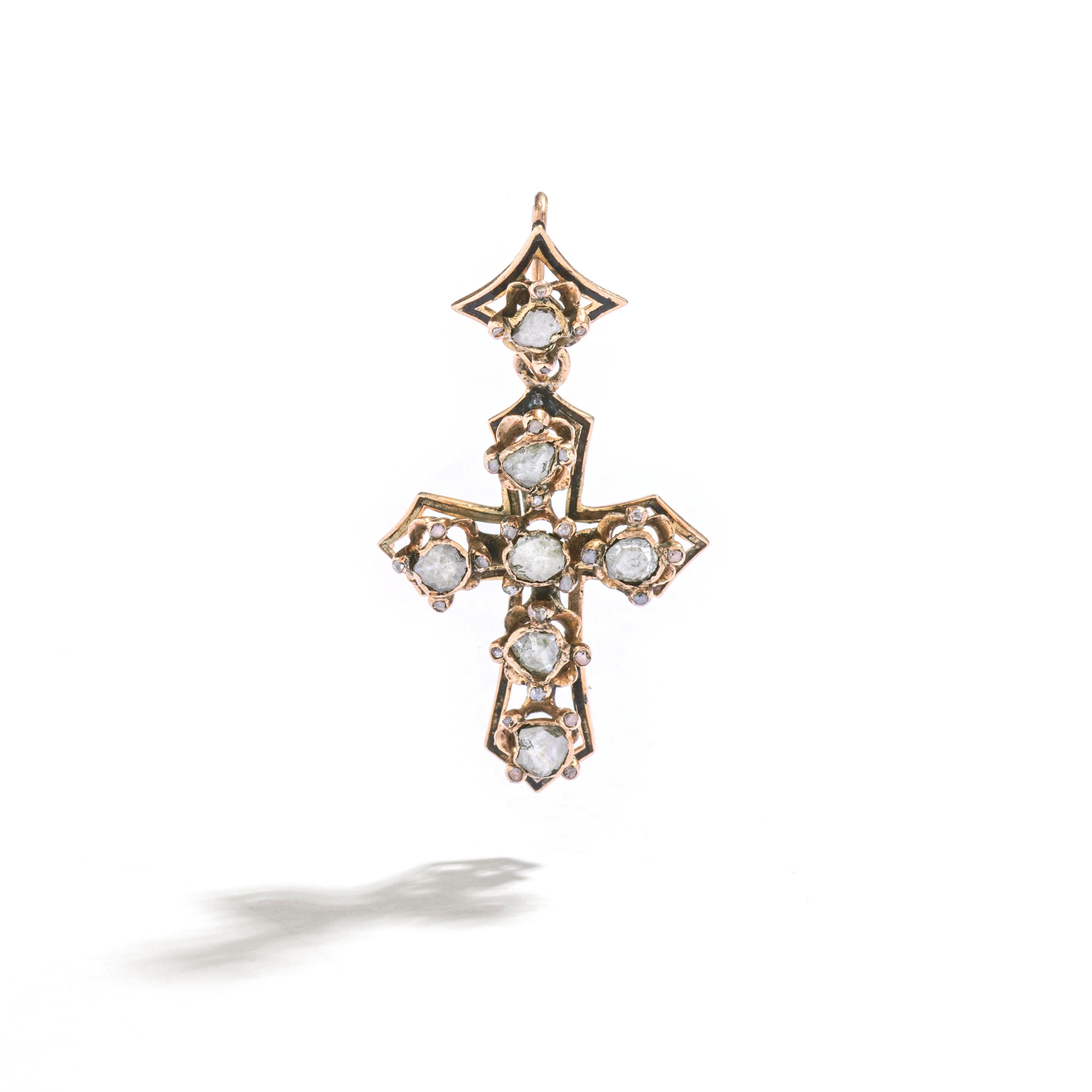 This exquisite earring from the late 19th century is a true testament to the opulence and elegance of its time.

Crafted with utmost precision and attention to detail, it is designed to be worn as a sole earring, making it a unique and daring