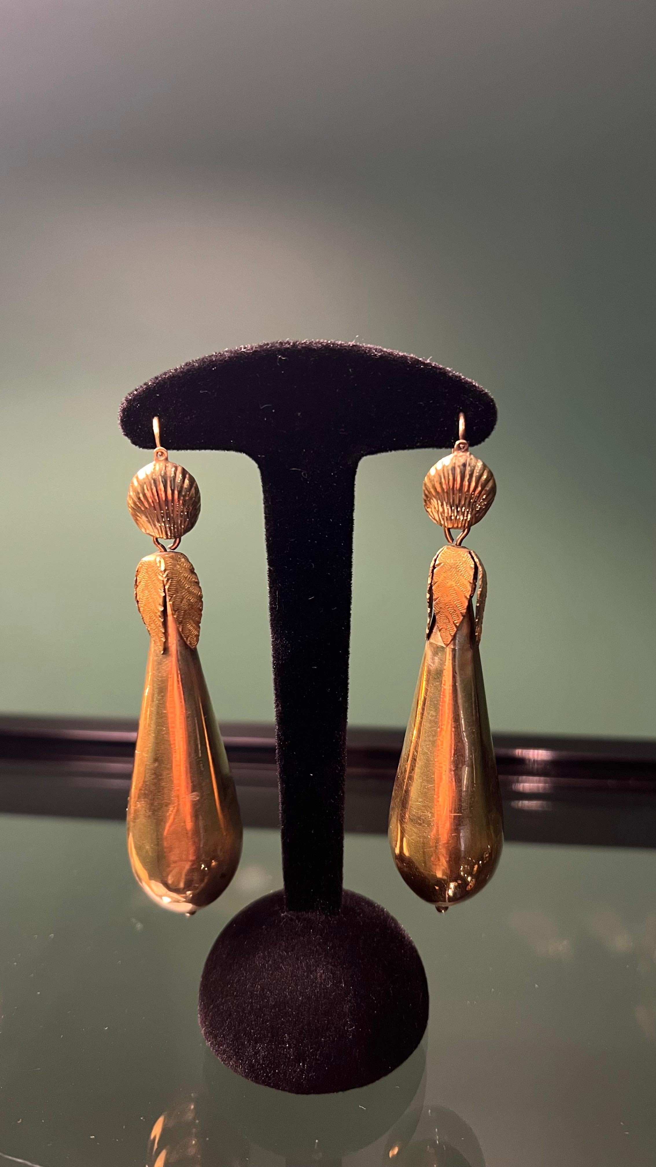Art Deco Antique Pendant Earrings For Sale