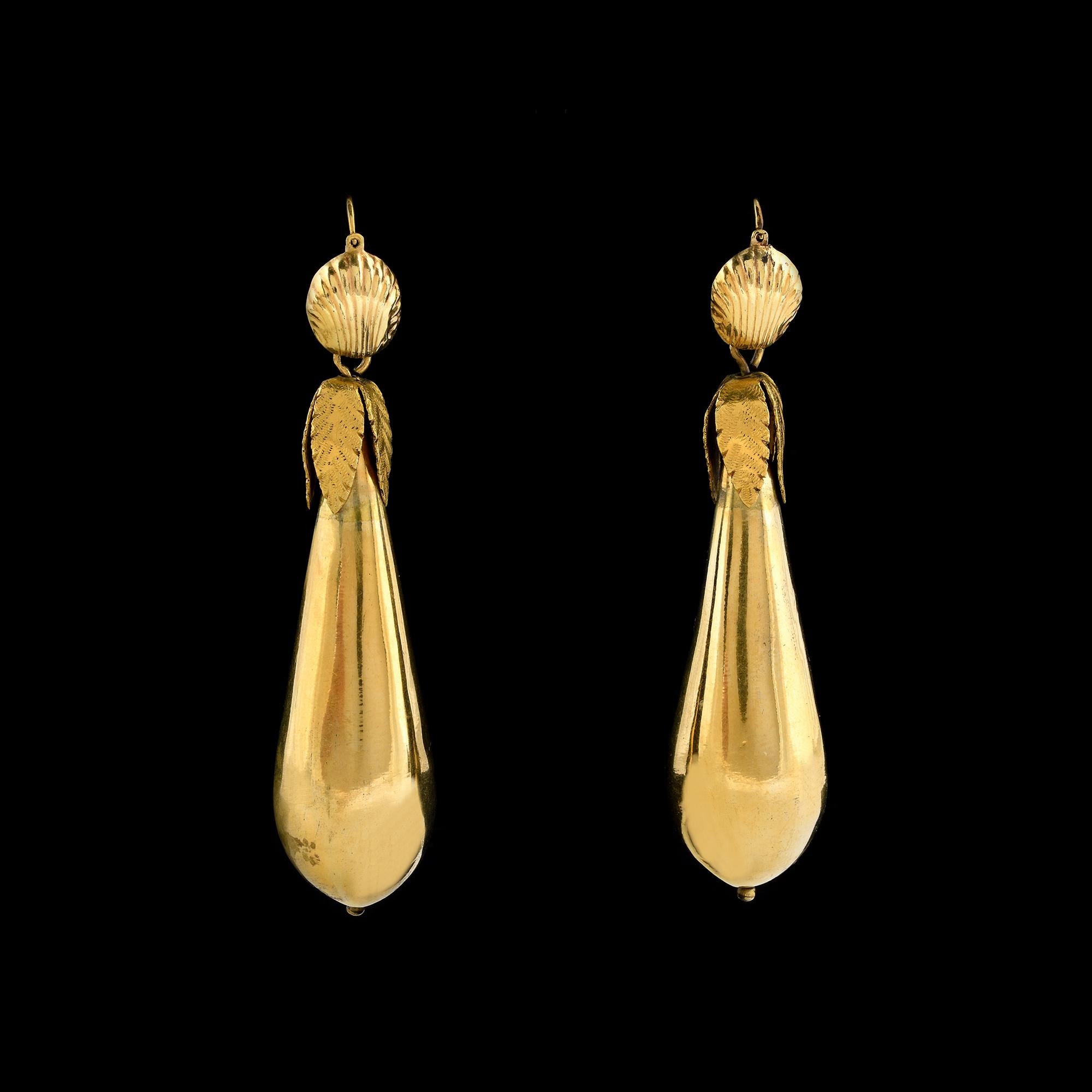 Antique Pendant Earrings For Sale 3