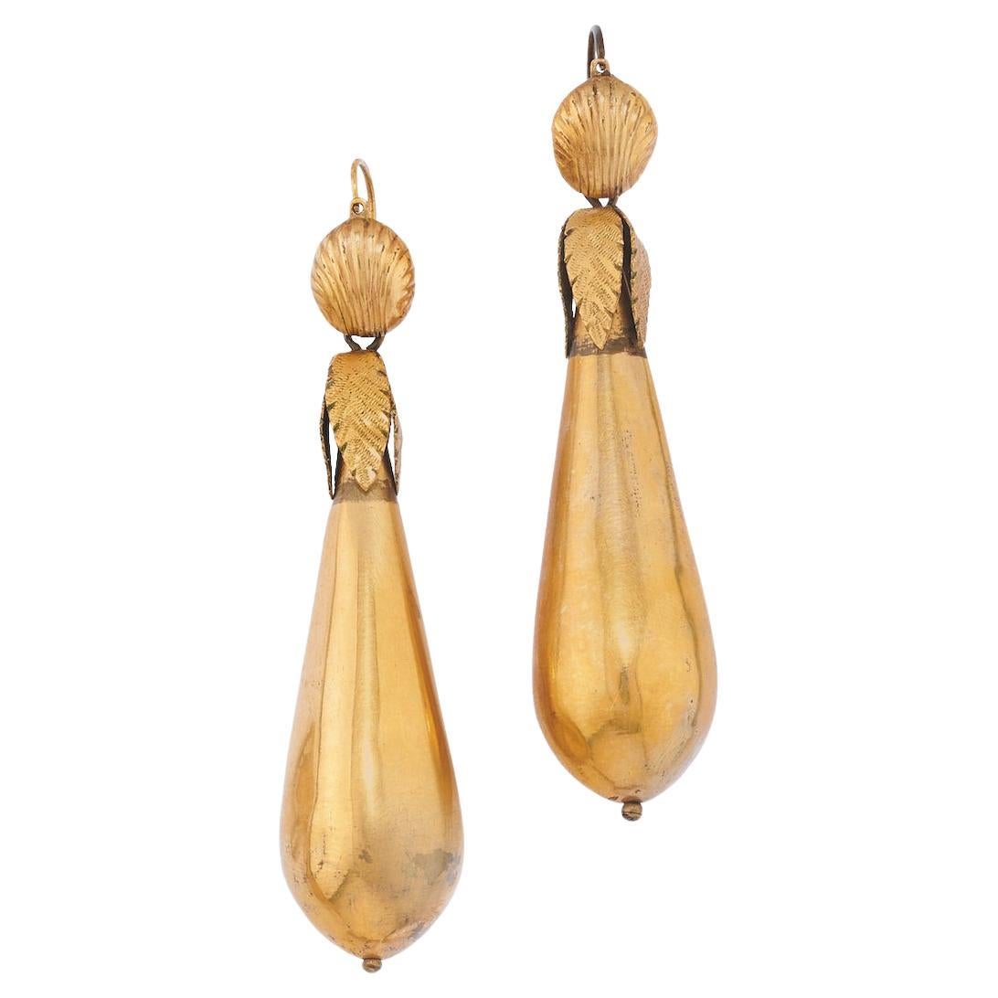 Antique Pendant Earrings For Sale