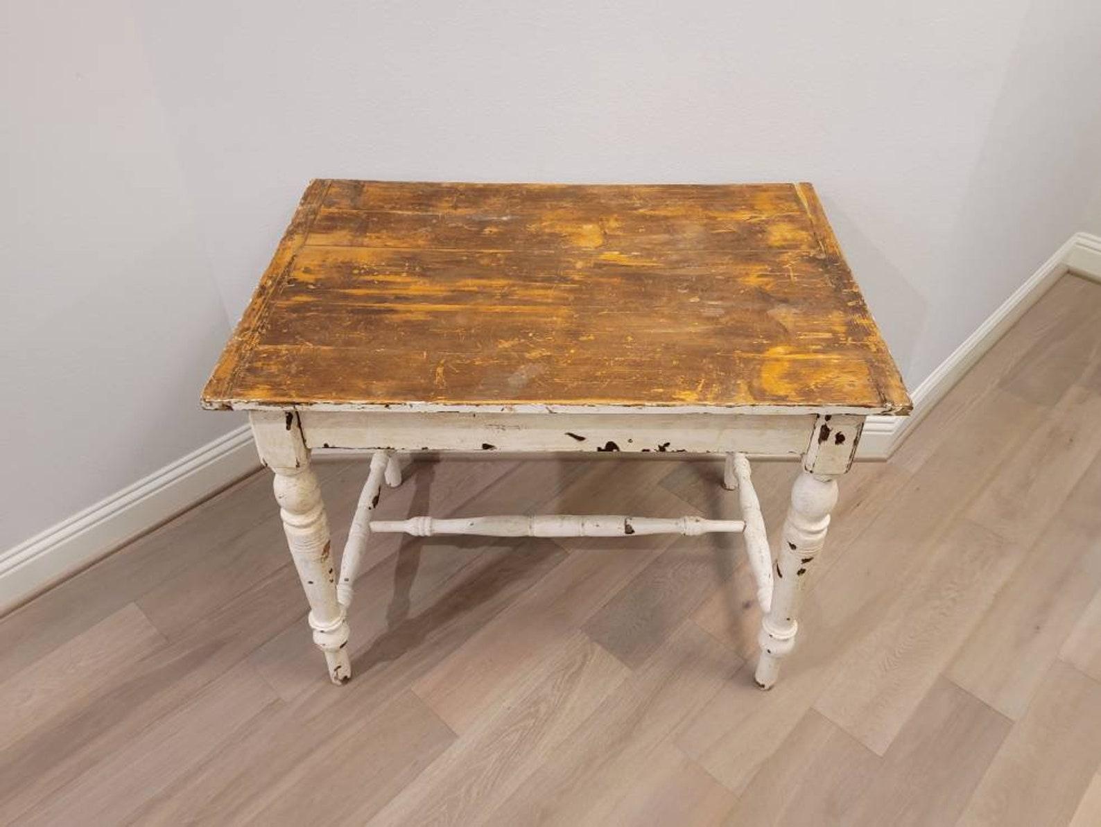 Hand-Crafted Antique Pennsylvania Farmhouse Painted Work Table