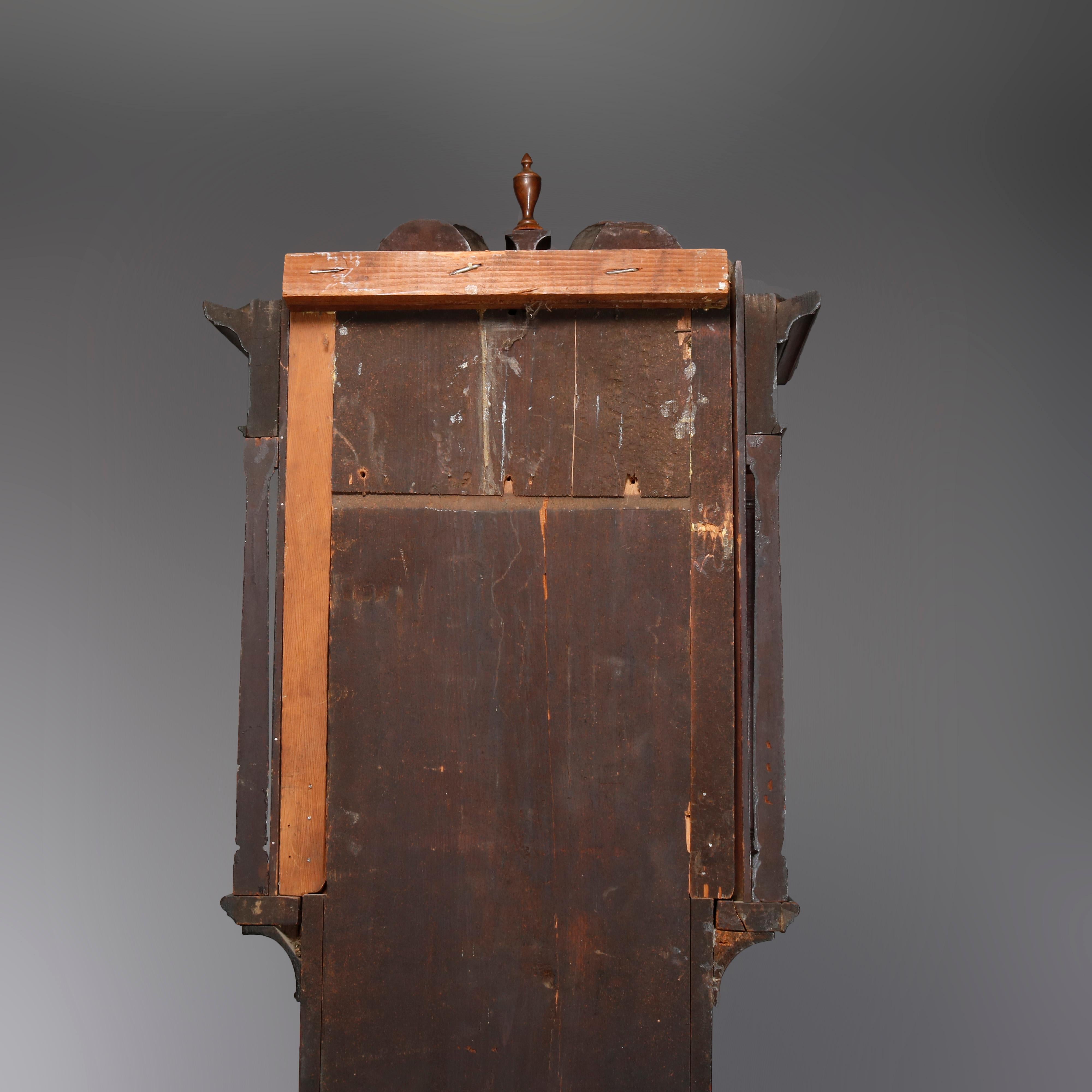 Antique Pennsylvania Federal  Mahogany Tall Case Clock, 18th Century 3
