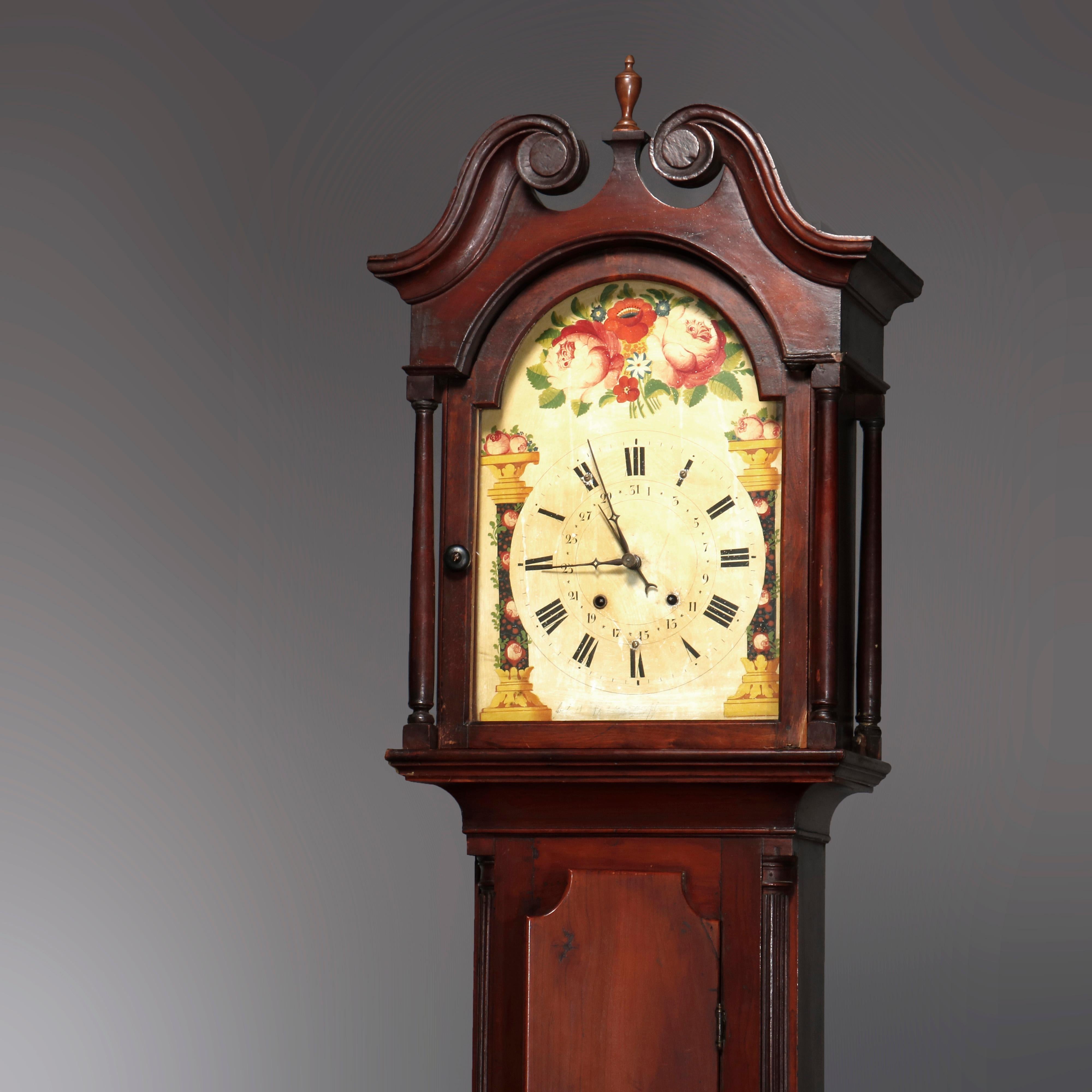 18th century tall case clock