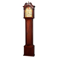 Antique Pennsylvania Federal  Mahogany Tall Case Clock, 18th Century