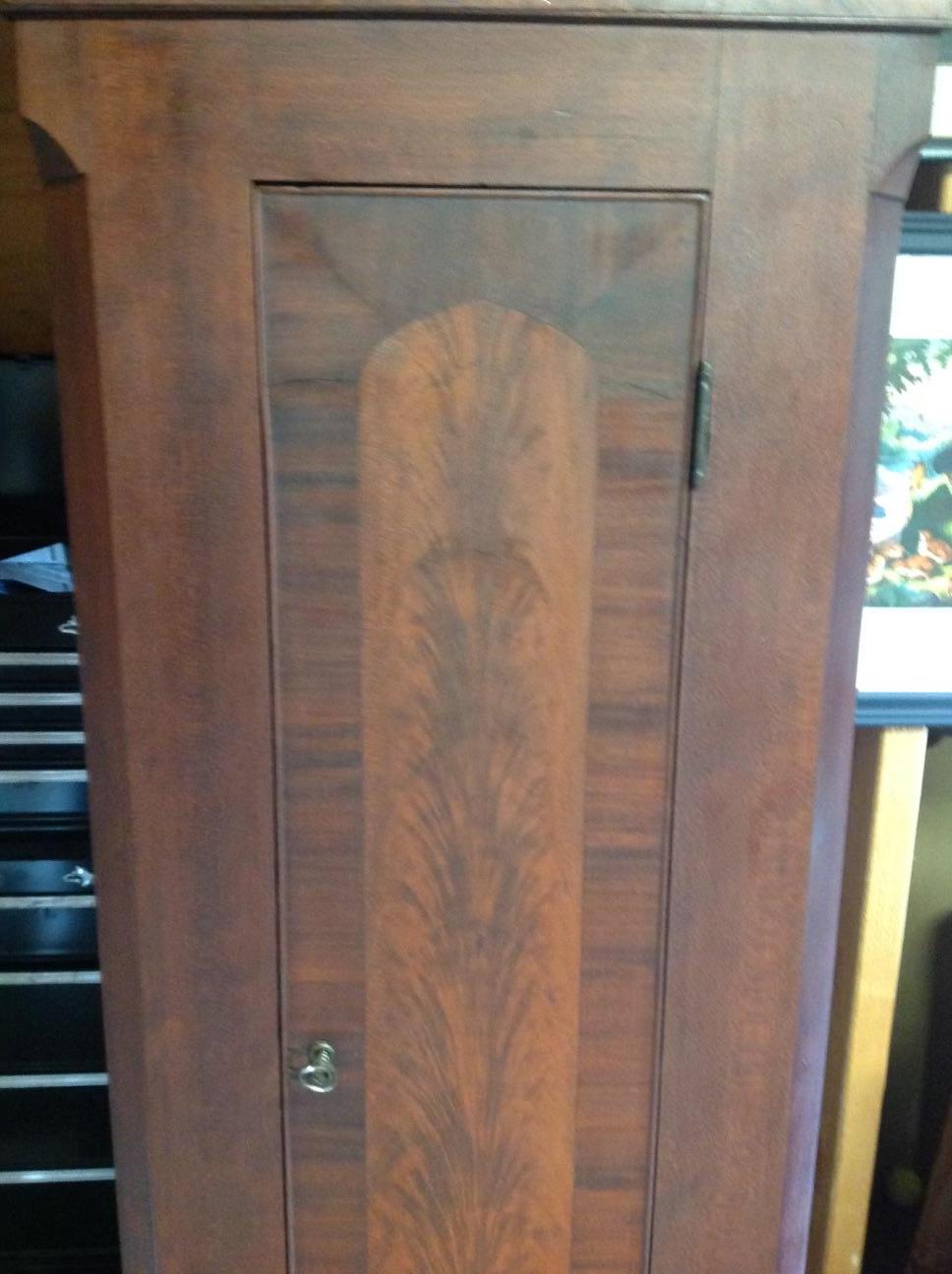 Antique Pennsylvania Tall Cherry Case Clock In Good Condition For Sale In Hopewell, NJ