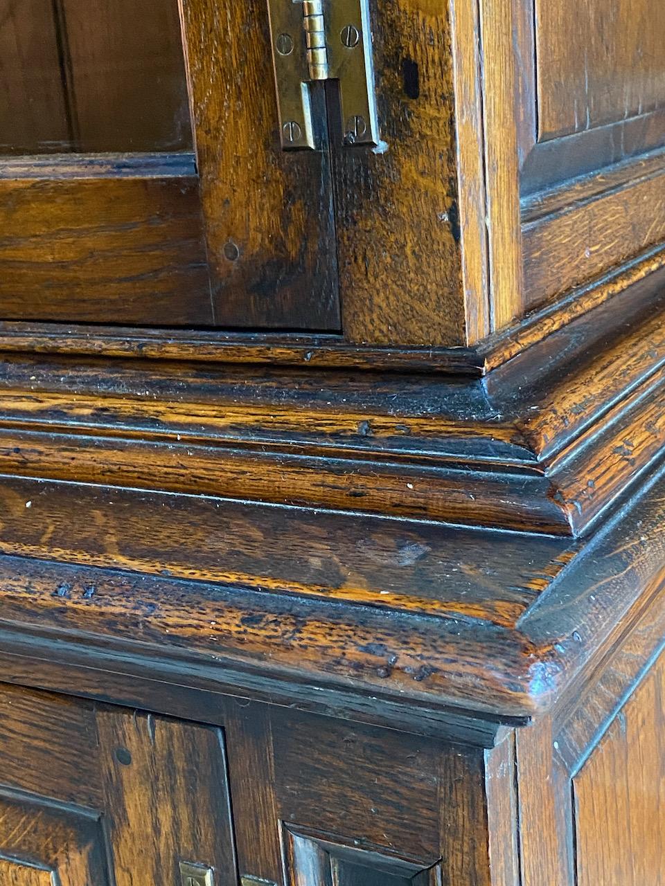 Antique Pepys Style Library Bookcase Oak Titchmarsh & Goodwin Style, circa 1960 5