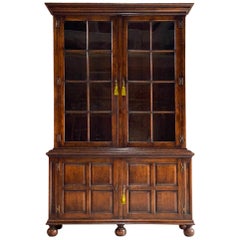 Retro Pepys Style Library Bookcase Oak Titchmarsh & Goodwin Style, circa 1960