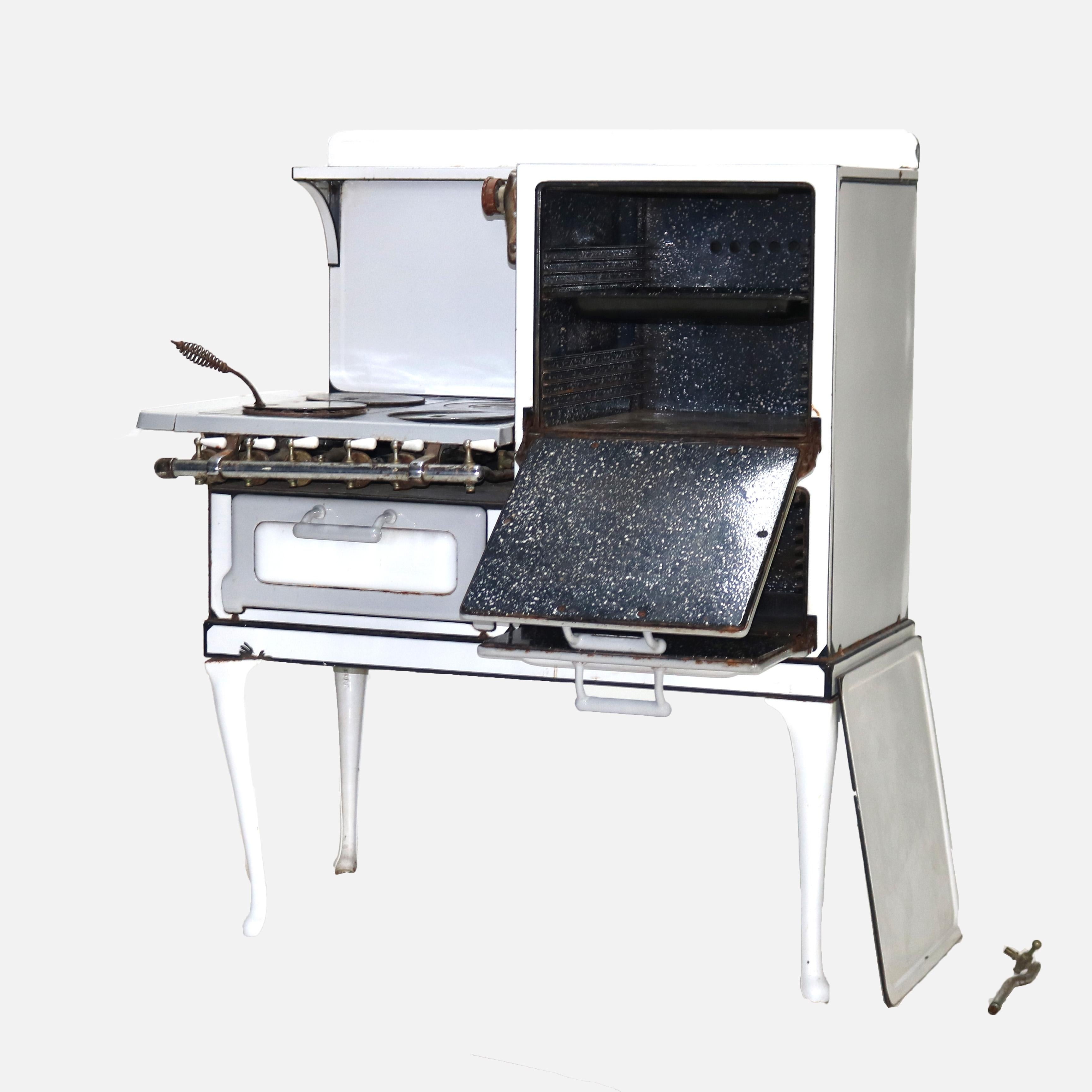Antike Perfection Stove Co. New Process Emaillierter Herd Modell CR-6-42 C1929 (20. Jahrhundert) im Angebot