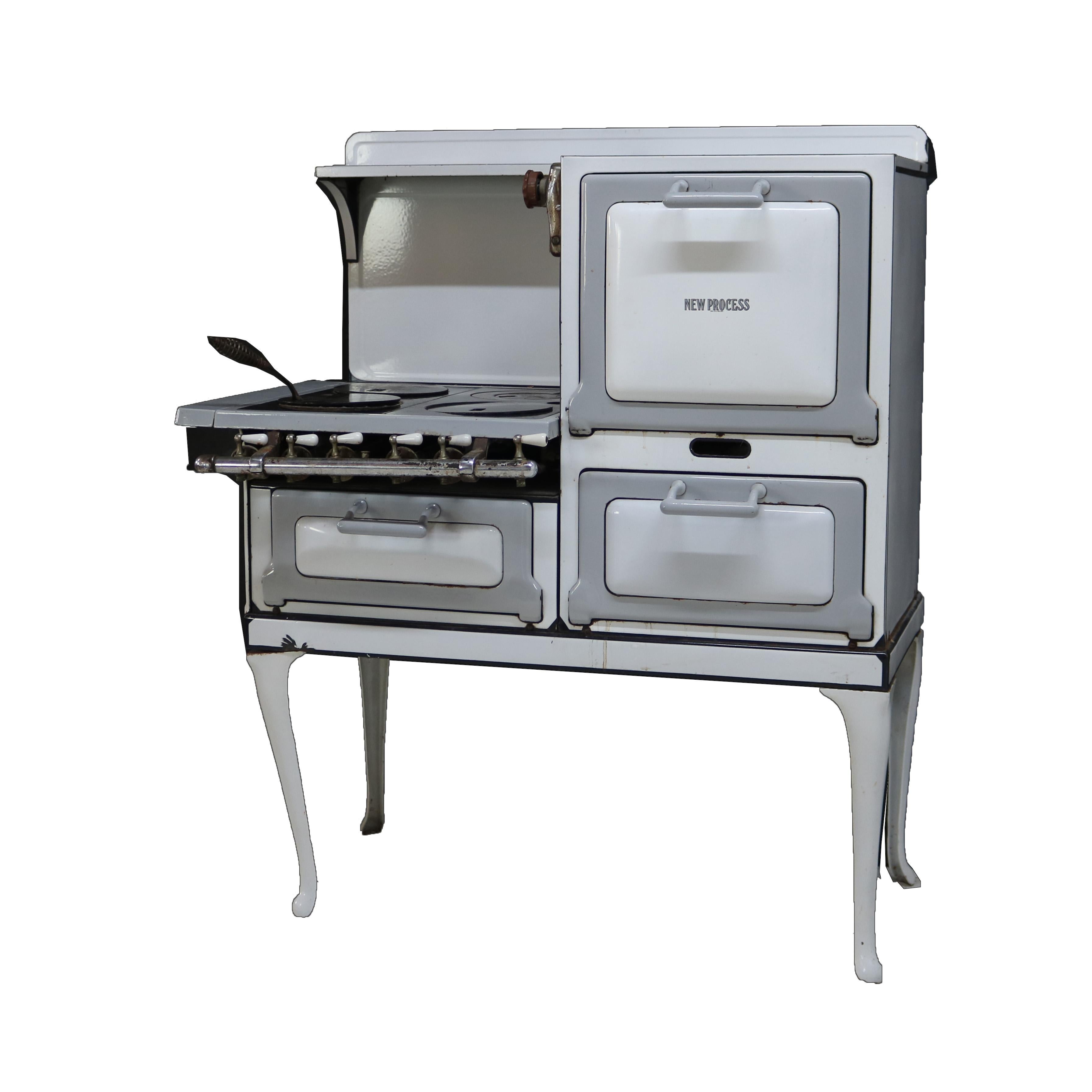 Antike Perfection Stove Co. New Process Emaillierter Herd Modell CR-6-42 C1929 im Angebot 4