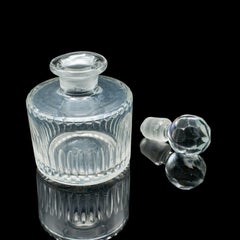 Flacon de parfum ancien, anglais, distributeur de parfum en verre, début de l'époque victorienne, C.C.C.