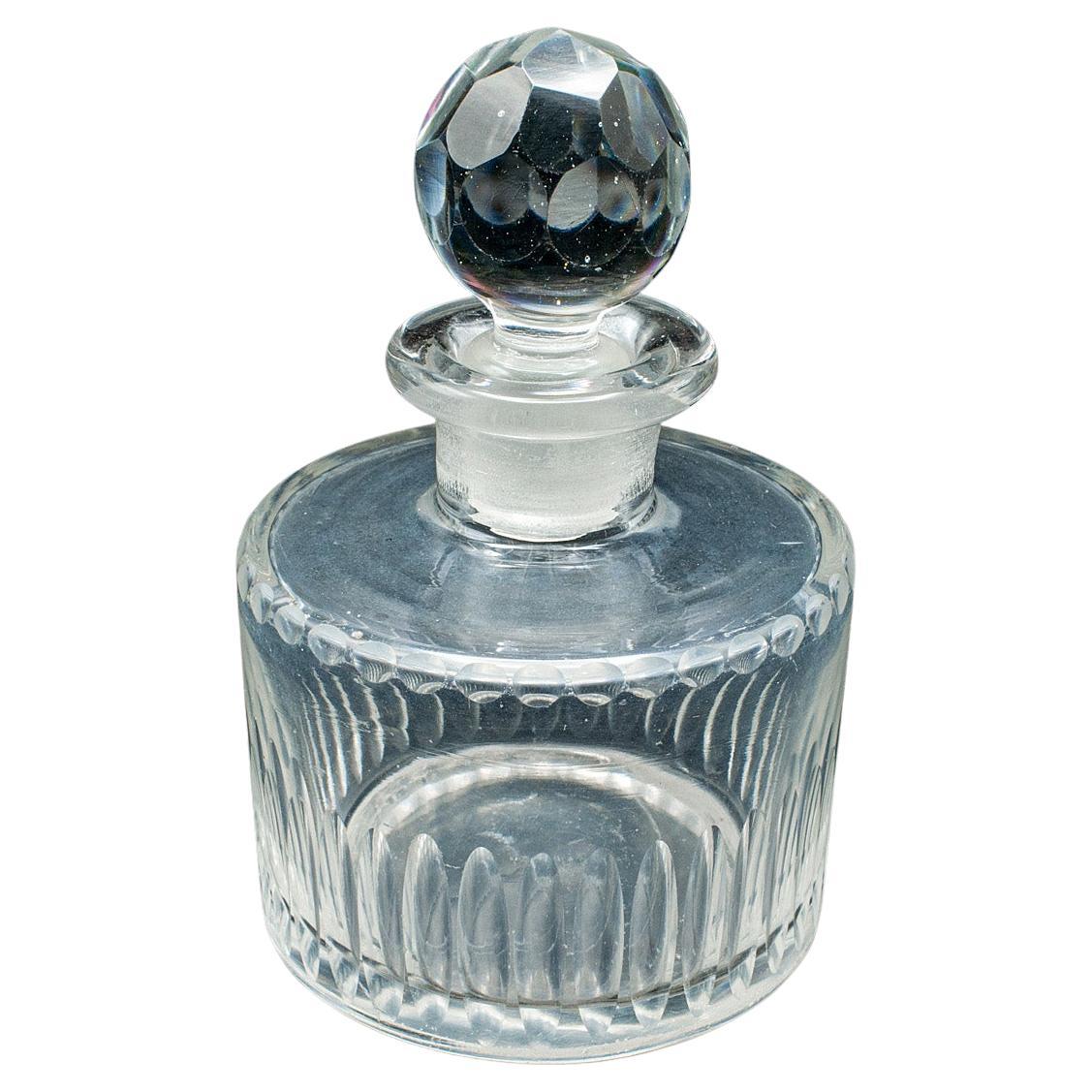 Antique Perfume Bottle, English, Glass Scent Dispenser, Early Victorian, C.1850