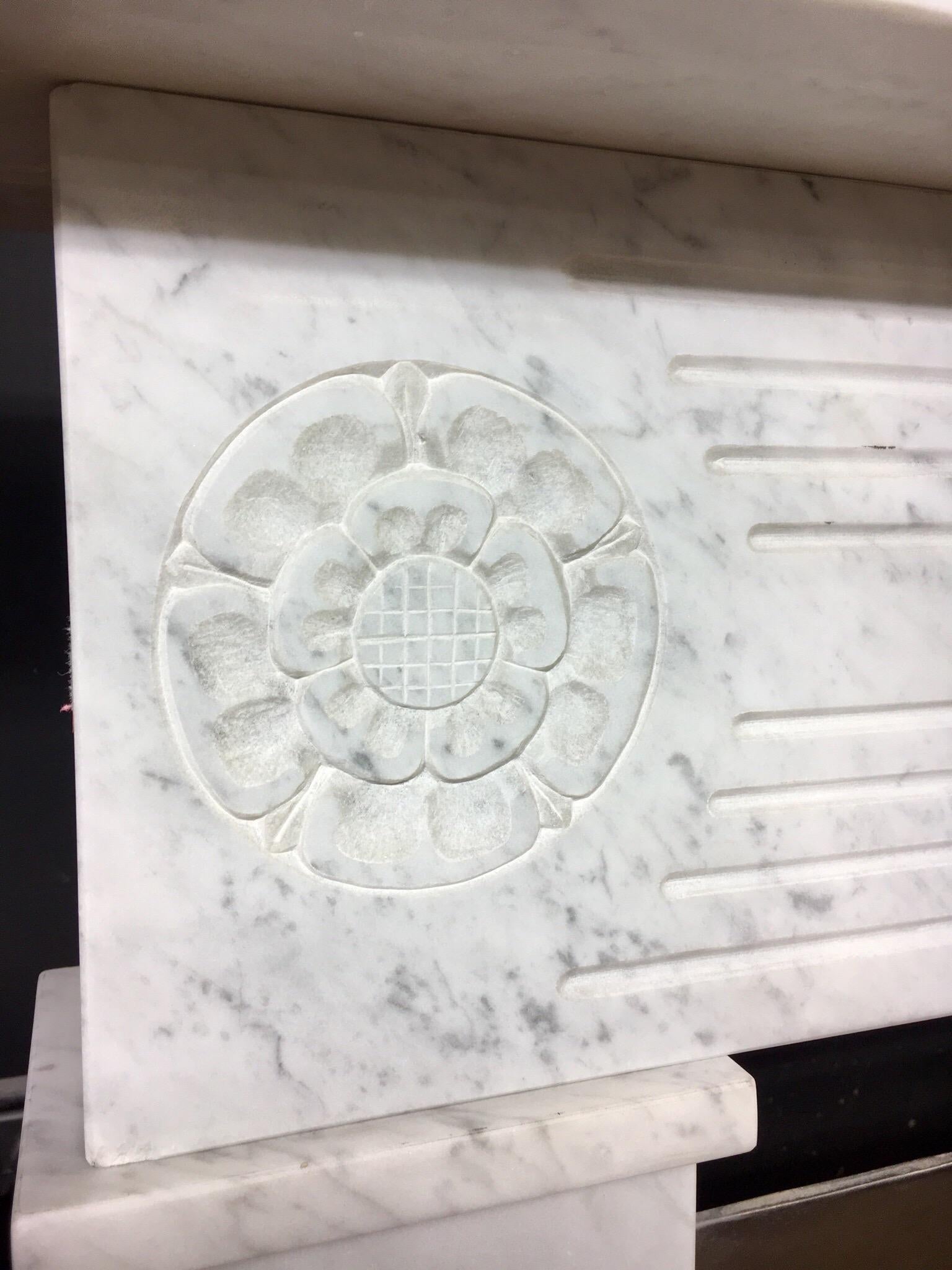 carrara fireplace surround