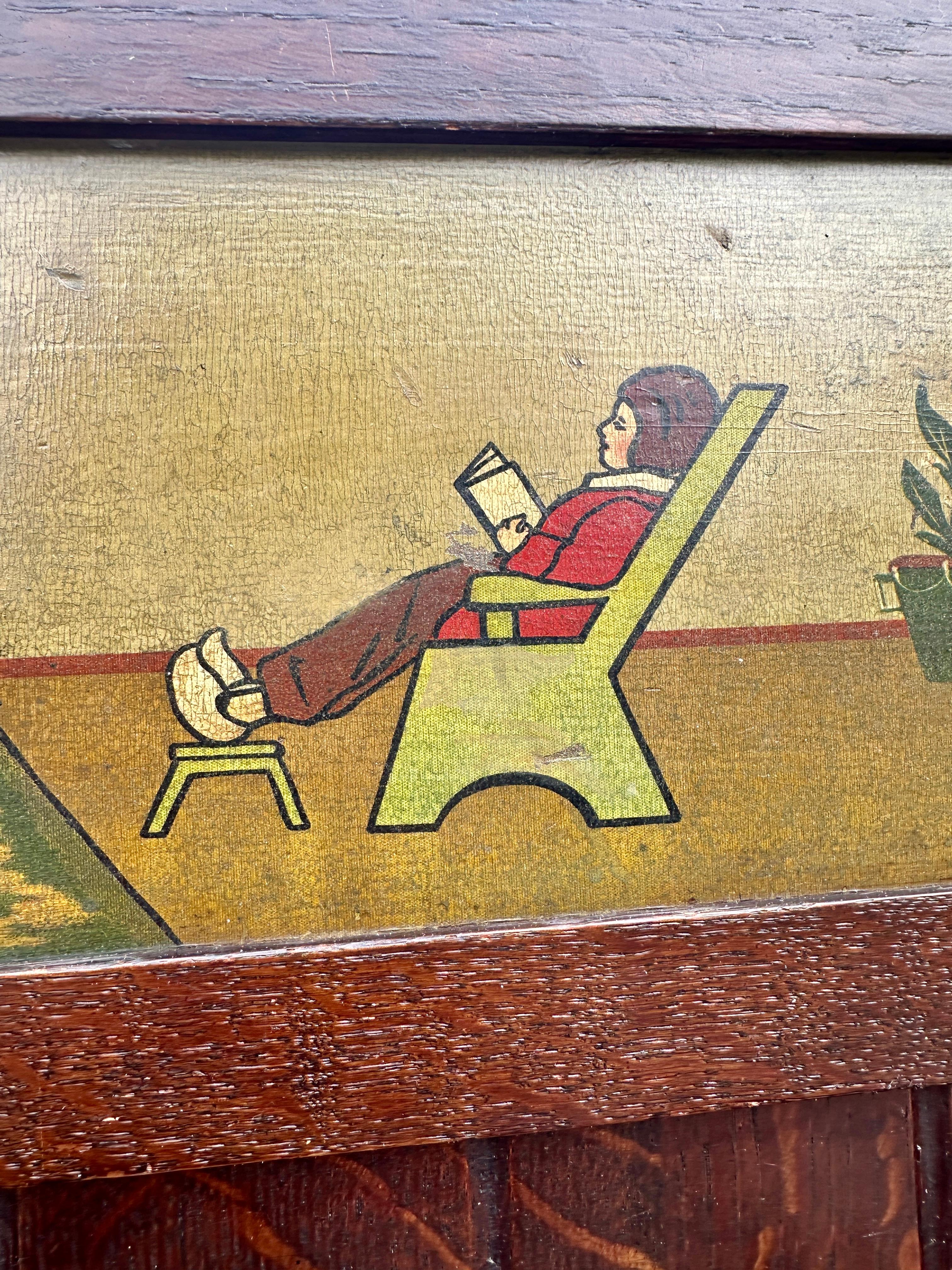 Panchina o seduta antica A.I.C. per bambini - epoca Stickley  W7950 in vendita 5