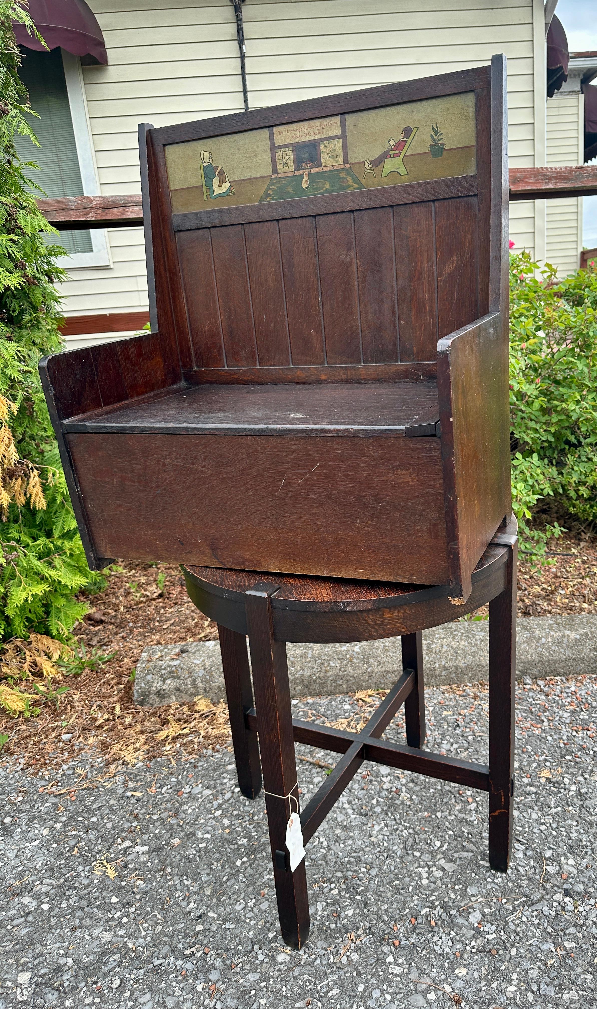 Panchina o seduta antica A.I.C. per bambini - epoca Stickley  W7950 in vendita 6