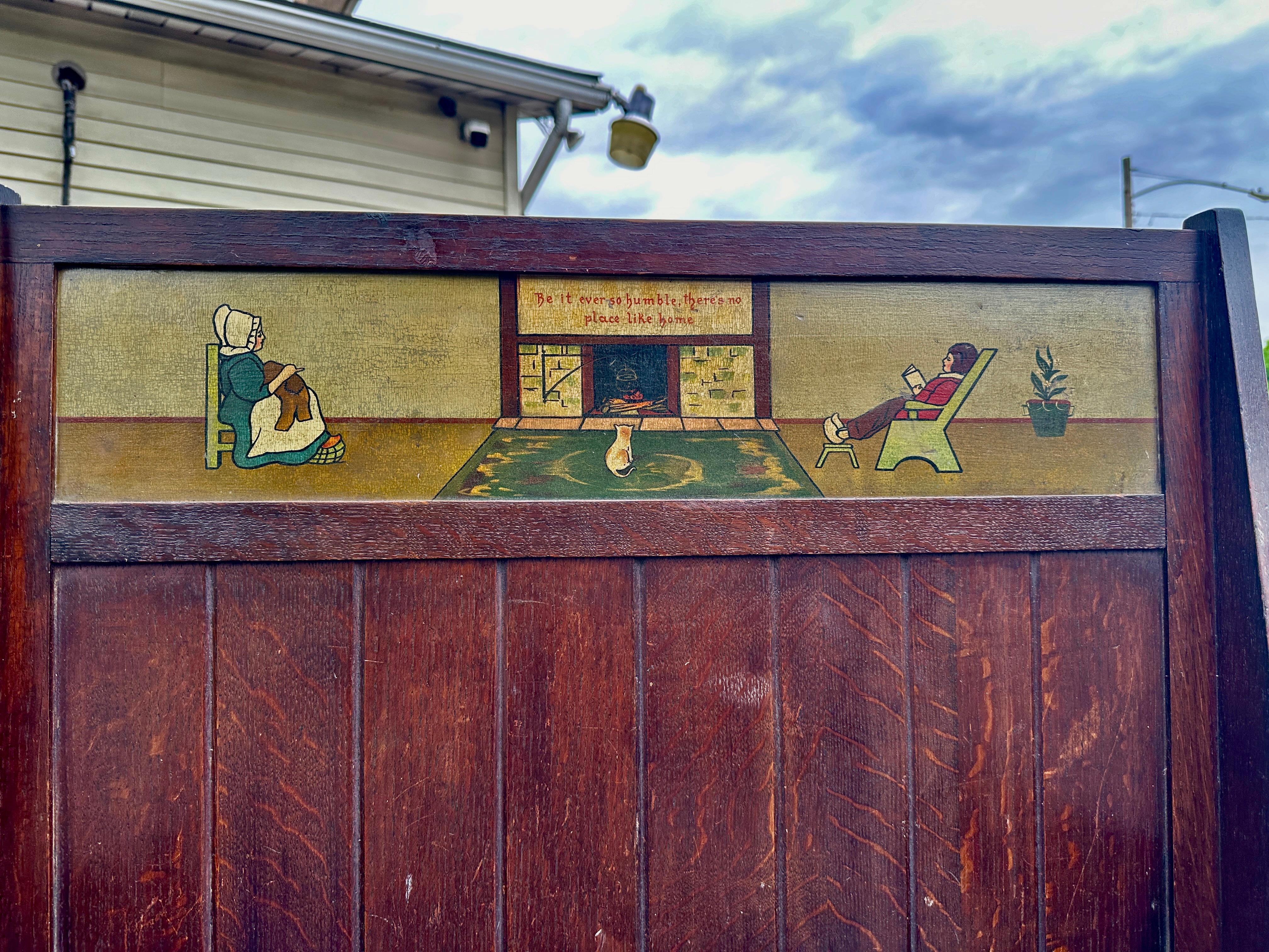 Panchina o seduta antica A.I.C. per bambini - epoca Stickley  W7950 in vendita 2