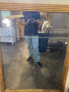 Antique Period French Directoire’ Painted Mirror with Divided Glass