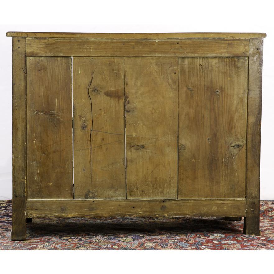 19th Century Antique Period French Empire Two Door Mixed Woods Cabinet W/ Ormolu Circa 1810 For Sale