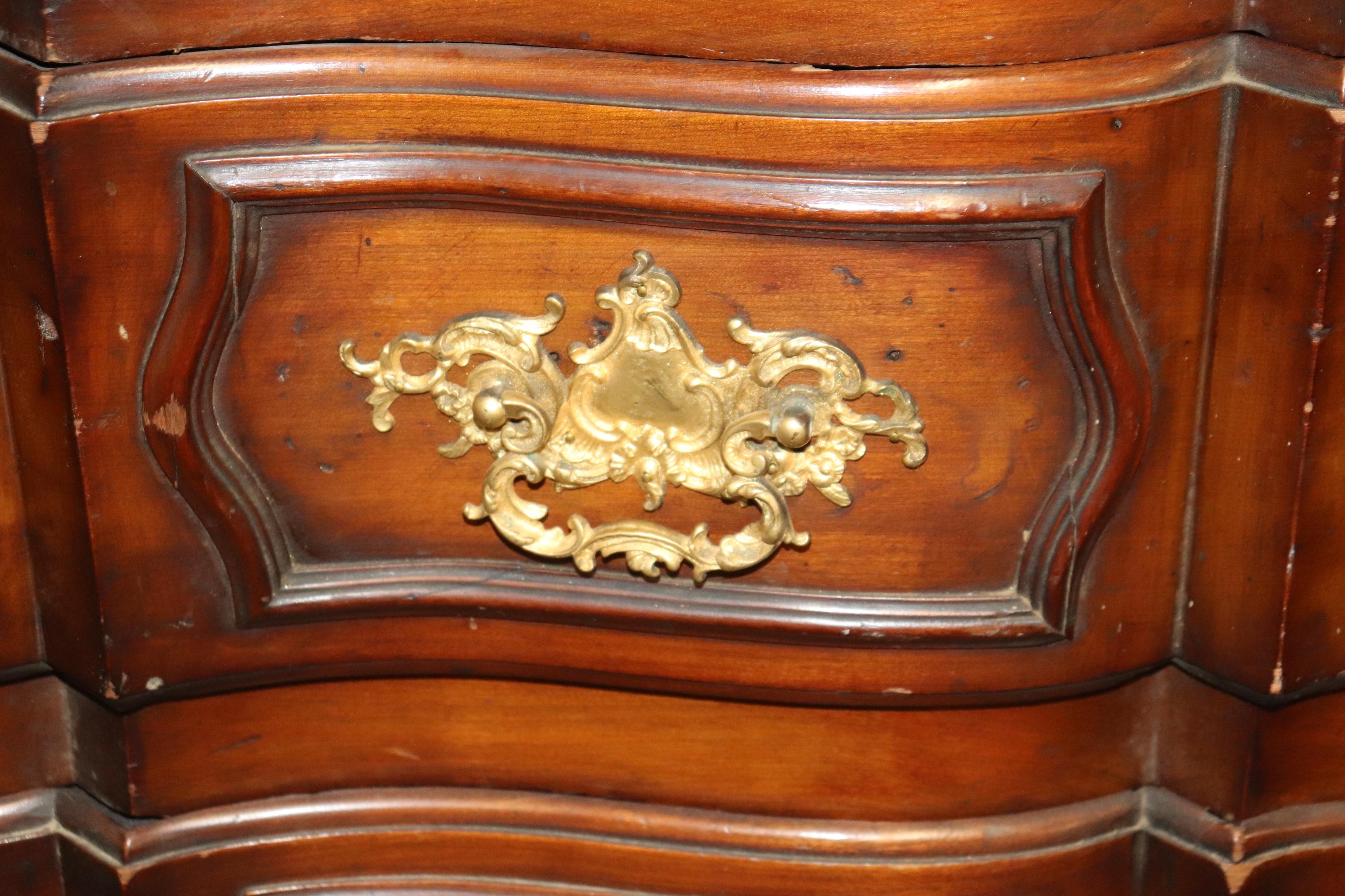 Antique Period French Louis XV French Provincial Walnut Commode Circa 1840 For Sale 2