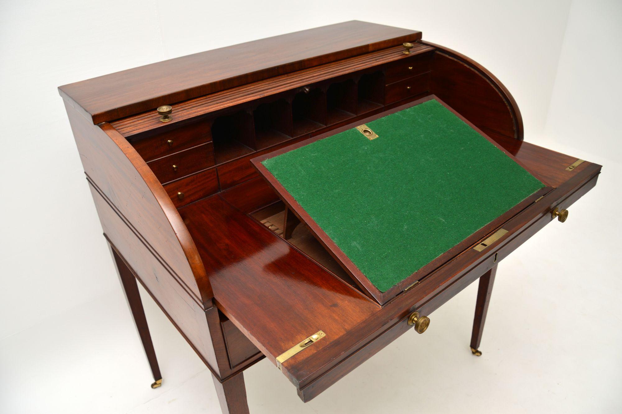 Antique Period George III Tambour Top Desk 4