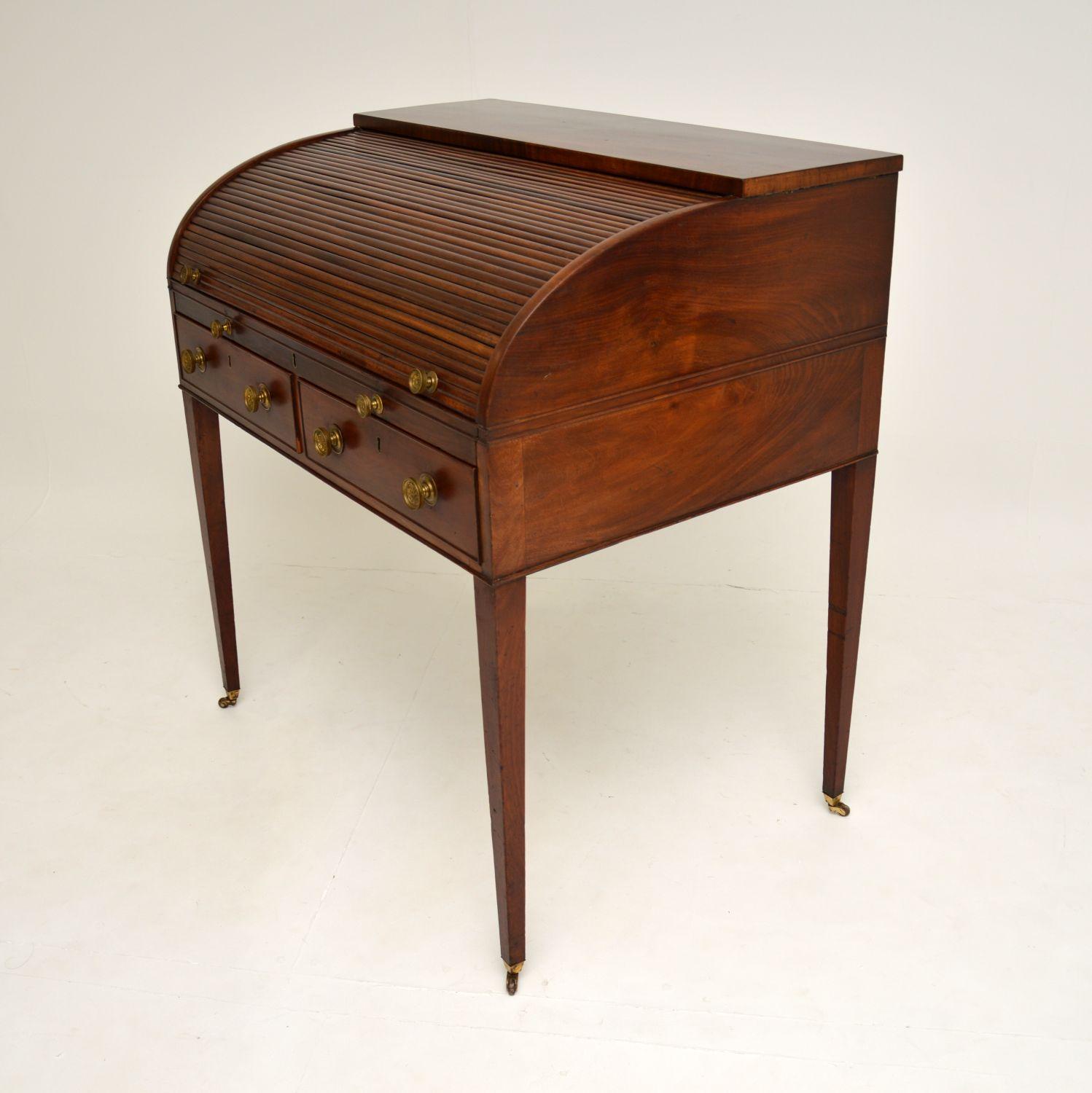 Antique Period George III Tambour Top Desk 5