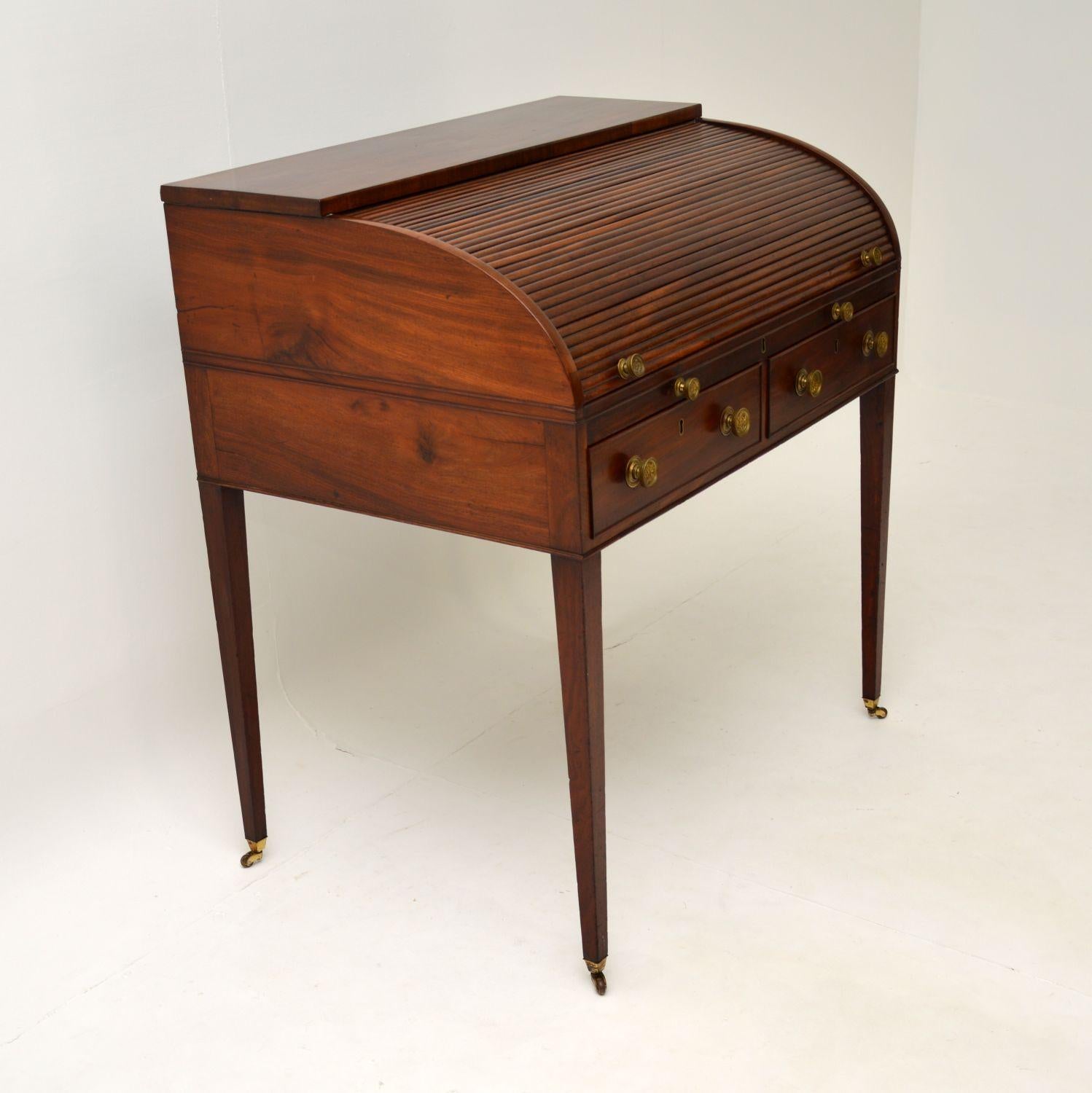 Antique Period George III Tambour Top Desk 2