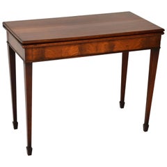 Antique Period Georgian Mahogany Card Table