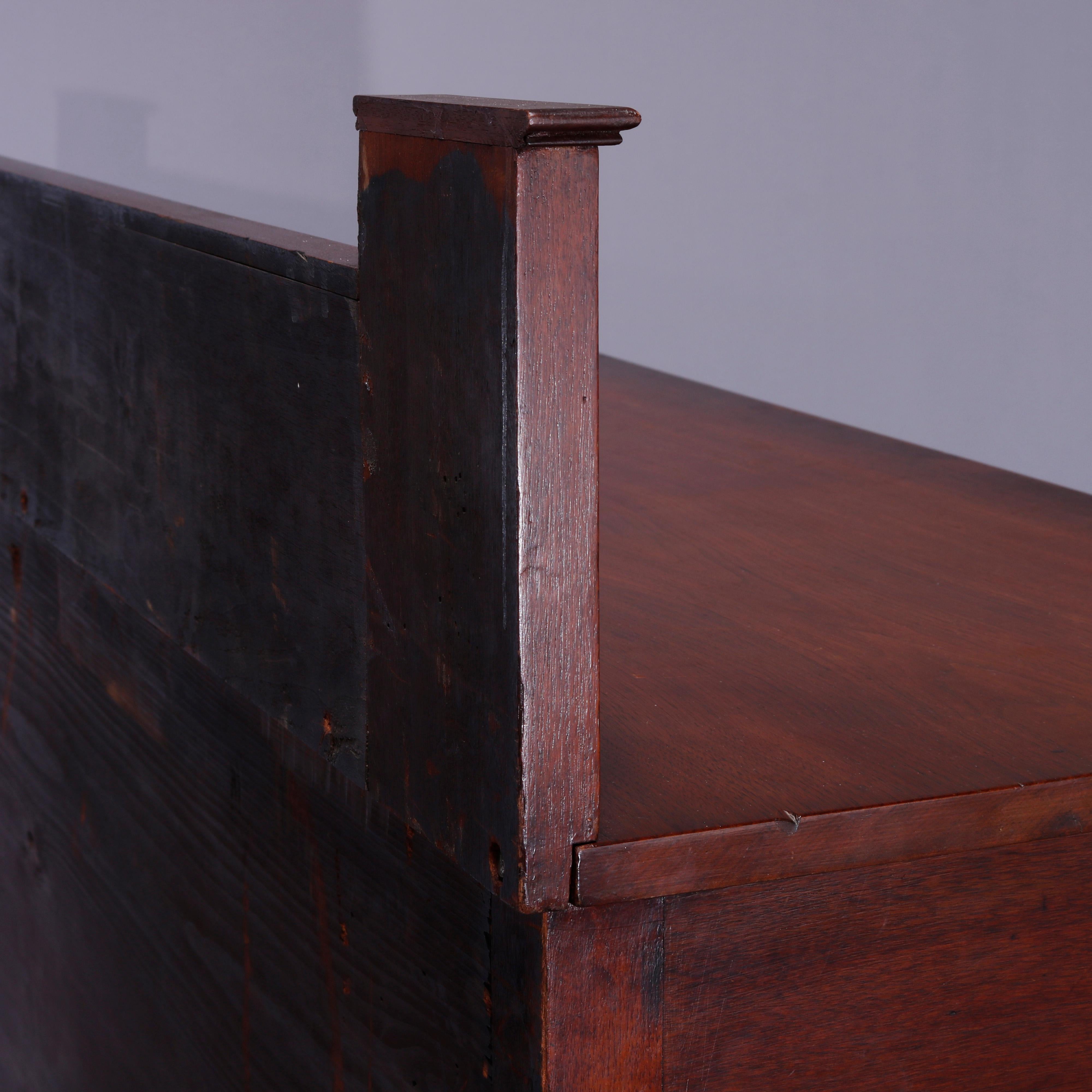Antique Period Sheraton Flame Mahogany Sideboard, Circa 1830 5