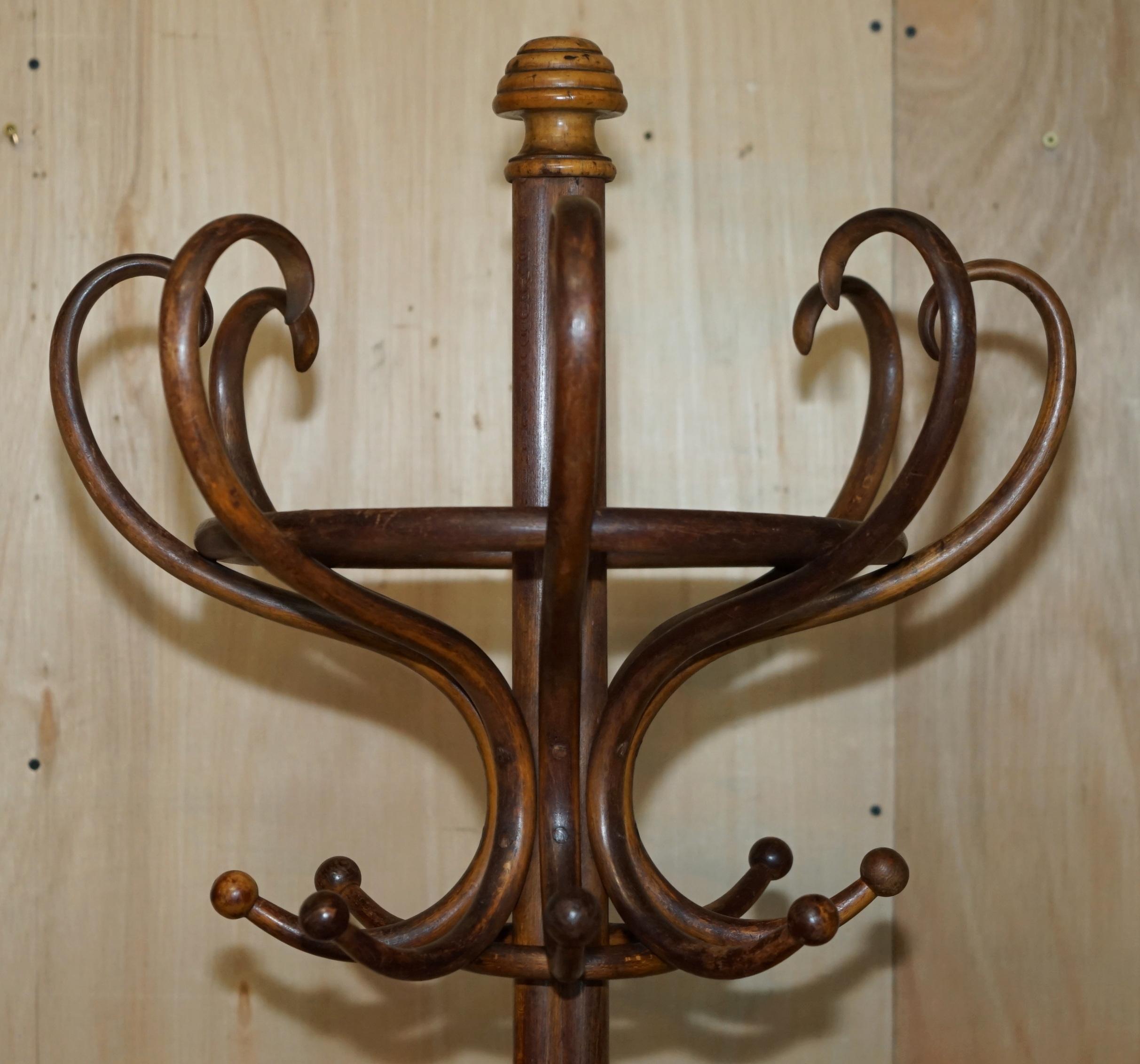 ANTICO PORTACOTTE IN LEGNO TARDO VITTORIANO CON TIMBRO DI TONET del 1880 in vendita 2