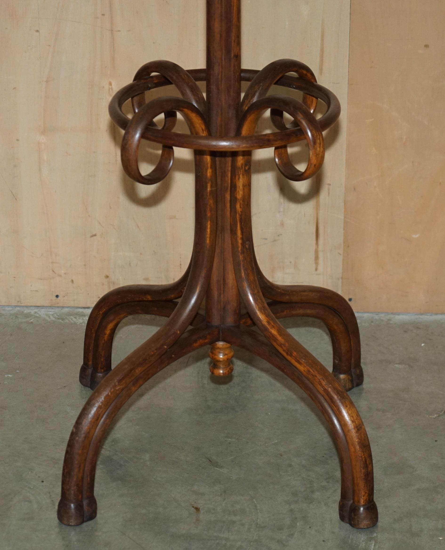 Europeo ANTICO PORTACOTTE IN LEGNO TARDO VITTORIANO CON TIMBRO DI TONET del 1880 in vendita