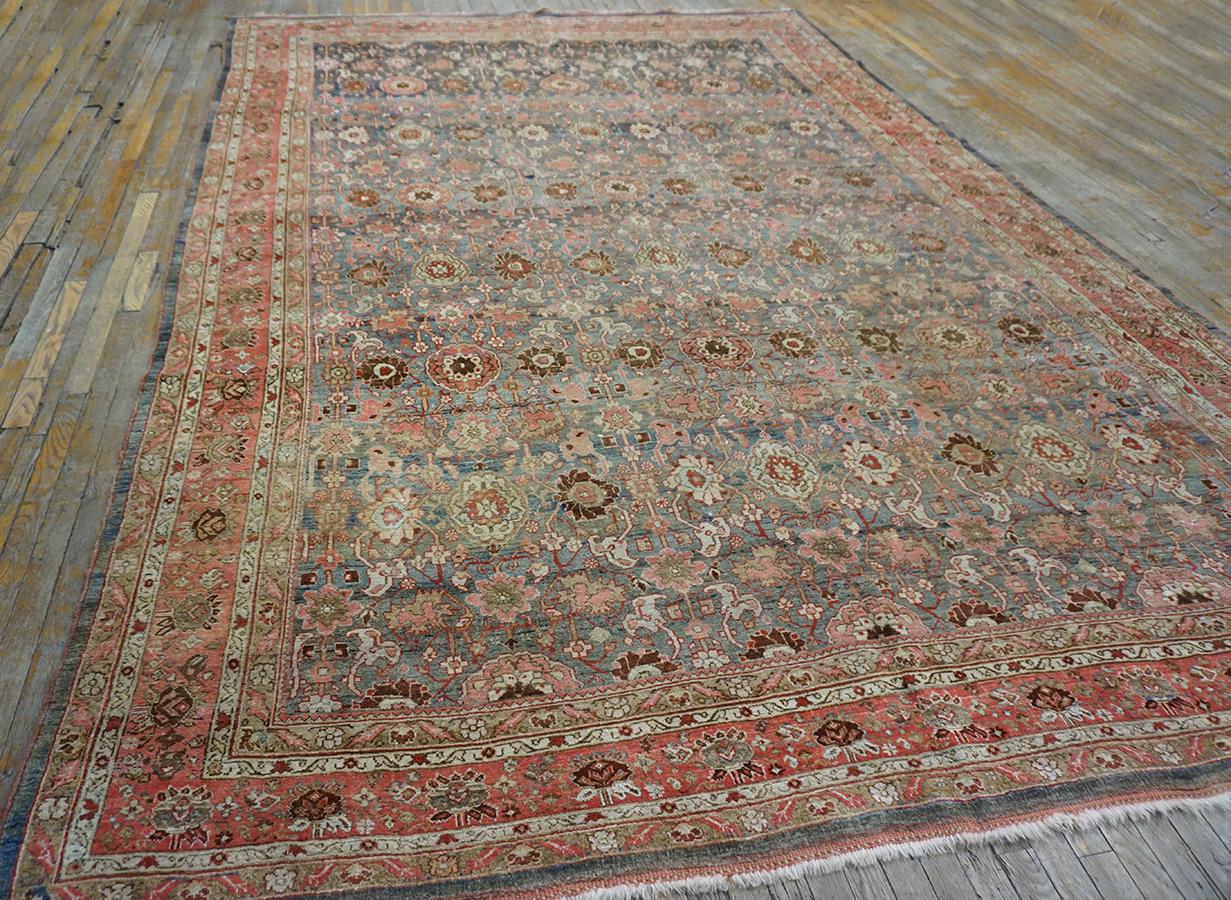 Antique Perisan Bijar Rug 9' 0'' x 14' 0'' For Sale 4