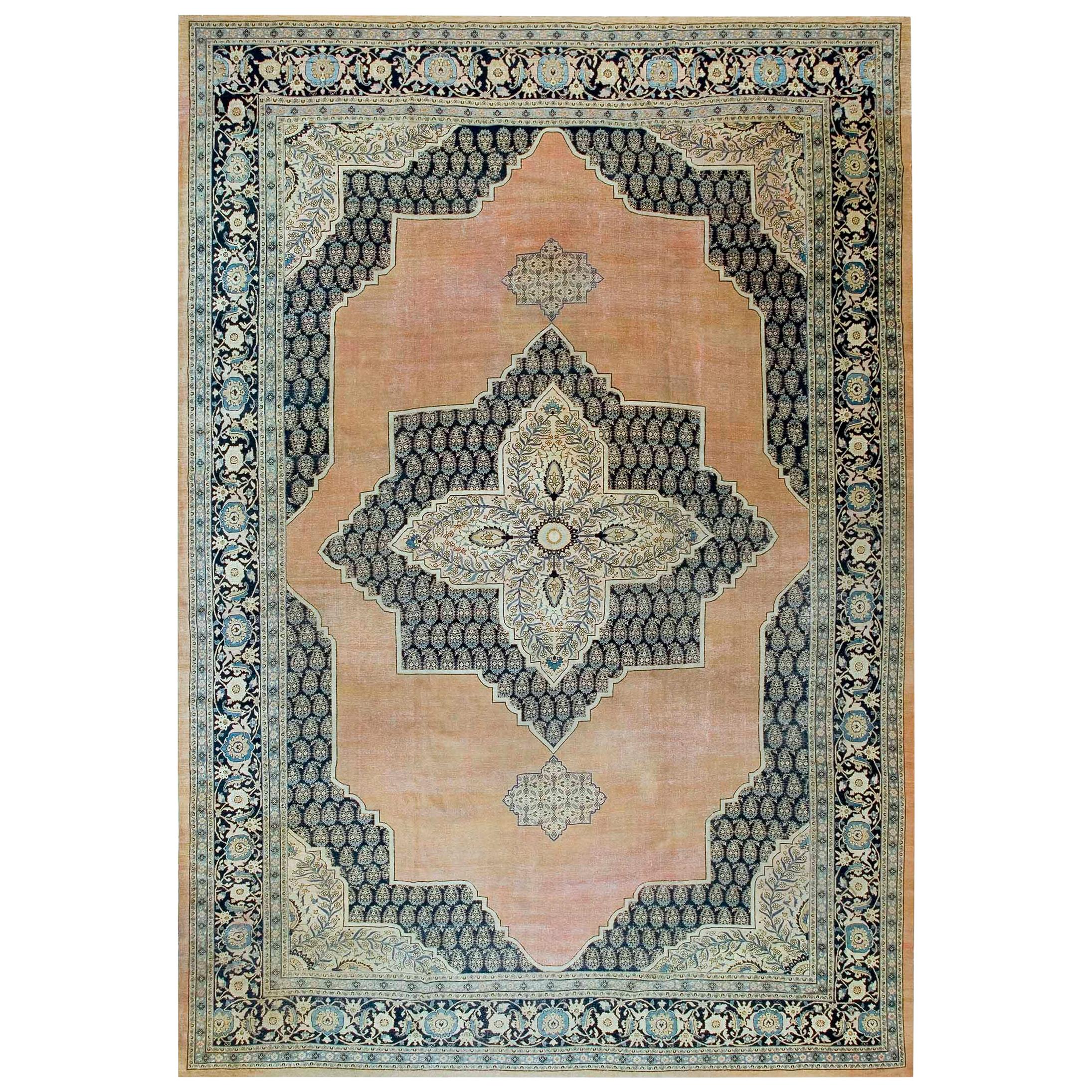 Antiker Perisan-Tabriz-Teppich im Angebot