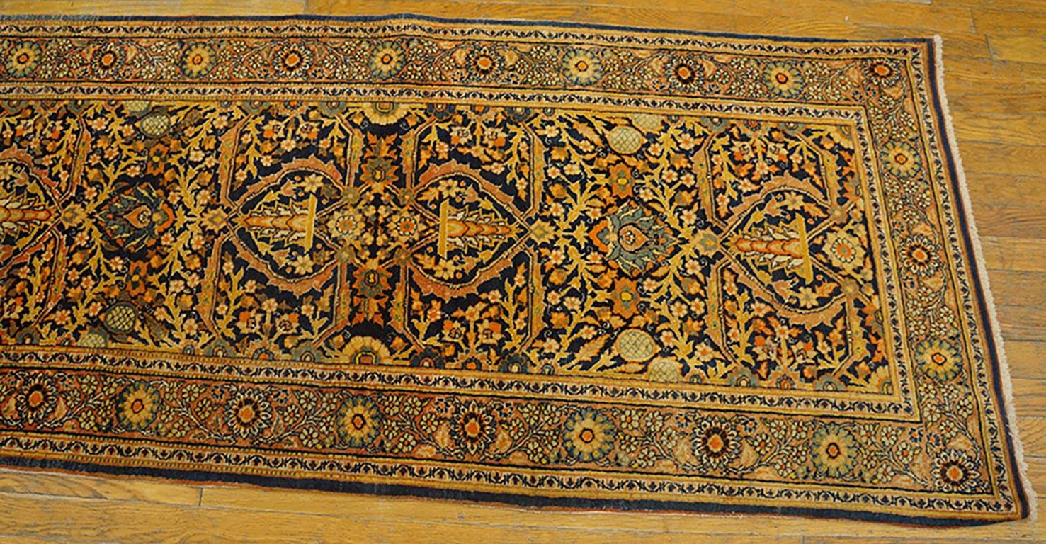 Hand-Knotted 19th Century Persian Tabriz Haji Jalili Carpet ( 2'8