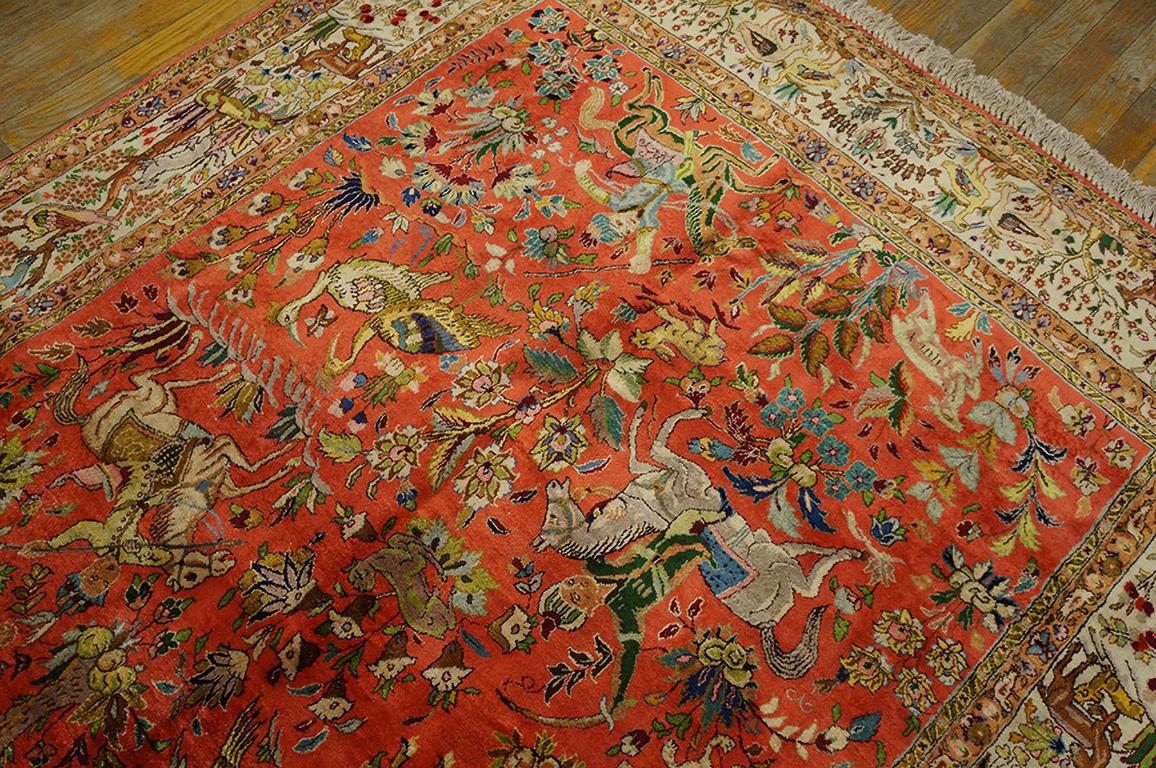 Persian Antique Perisan Tabriz Silk