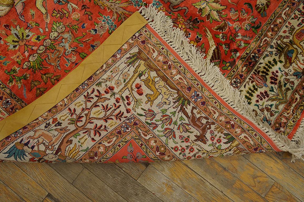 Mid-20th Century Antique Perisan Tabriz Silk