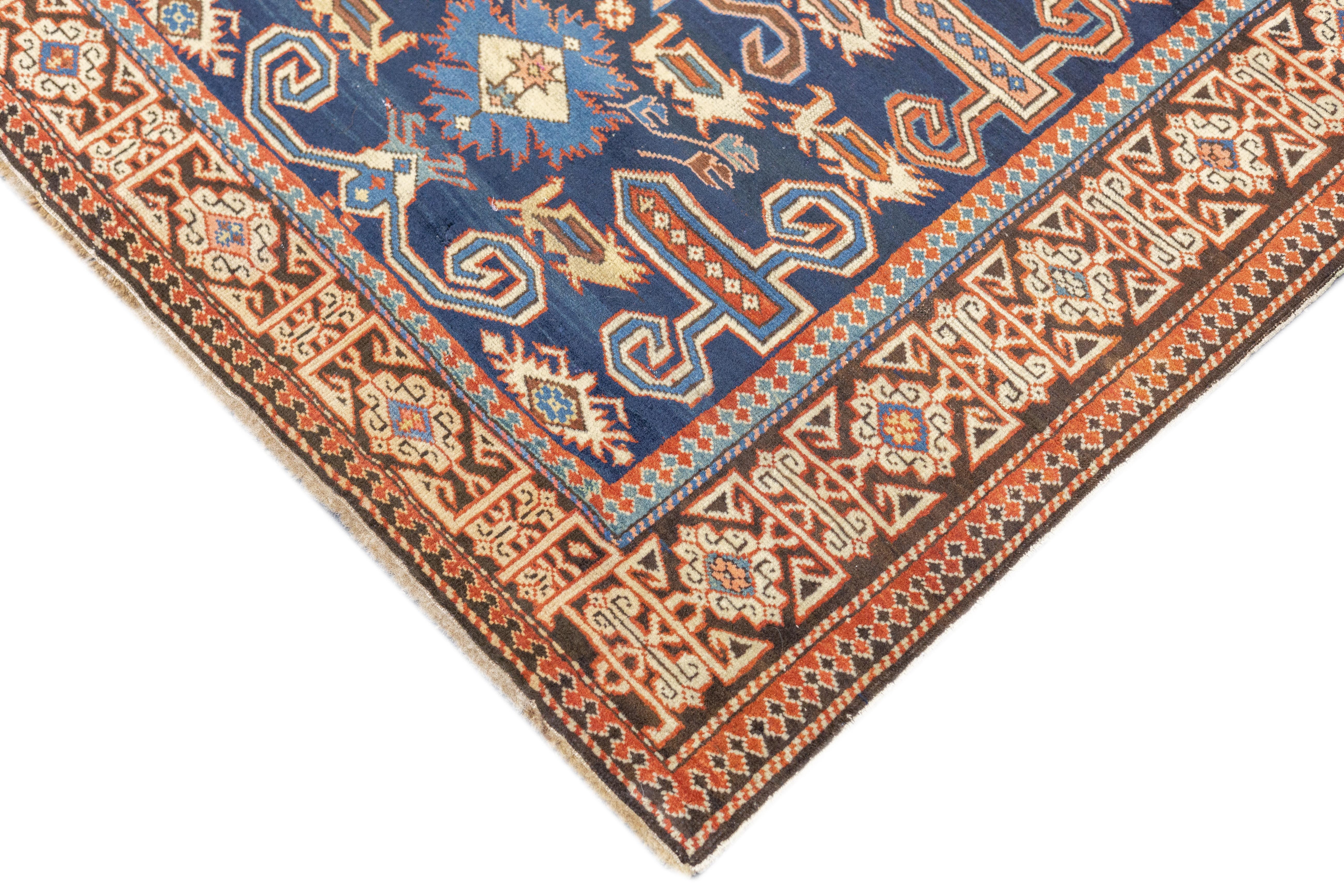 Caucasian Antique Perpedil Rug 2'11'' x 4'3'' For Sale