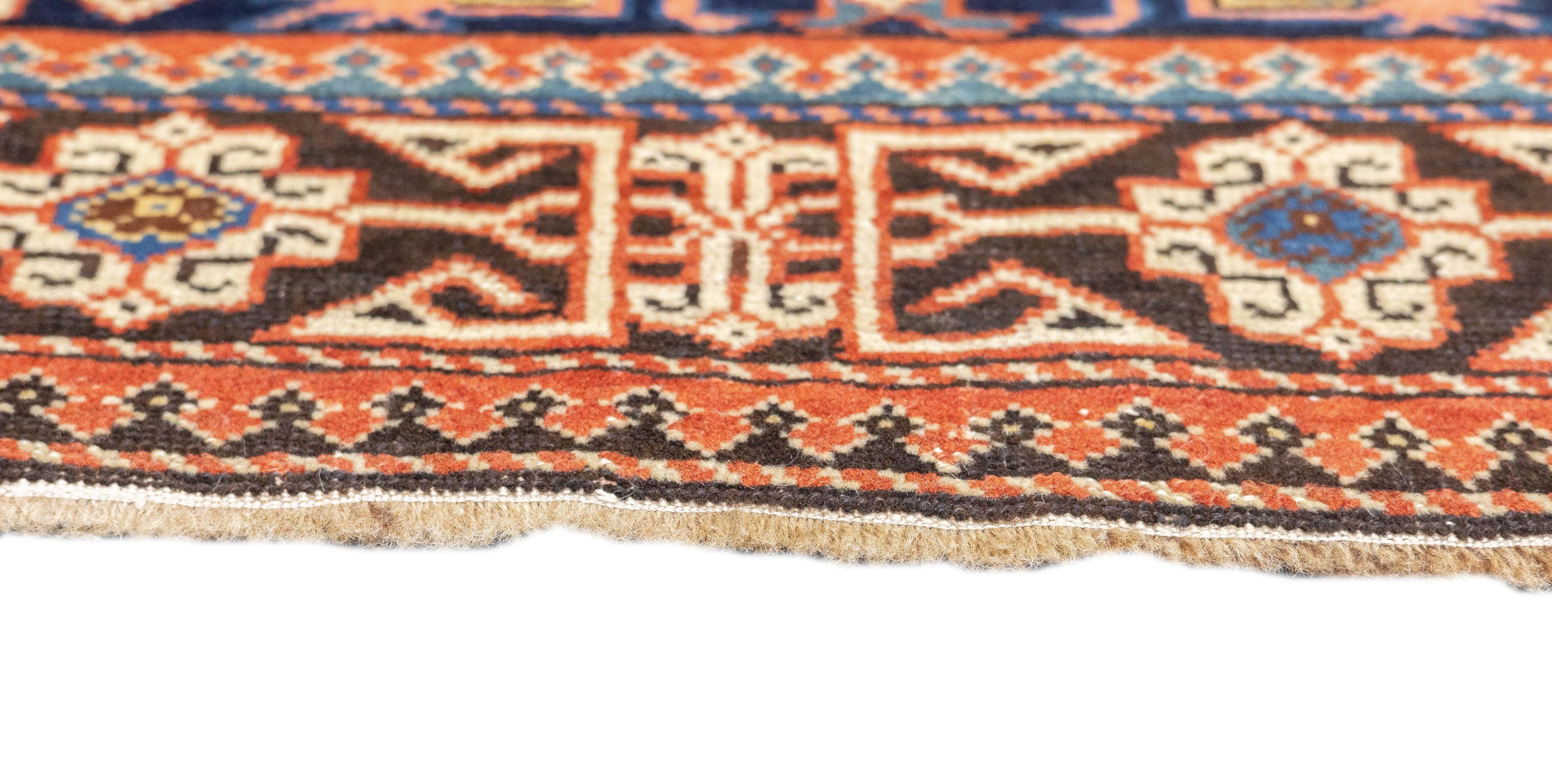 Hand-Knotted Antique Perpedil Rug 2'11'' x 4'3'' For Sale