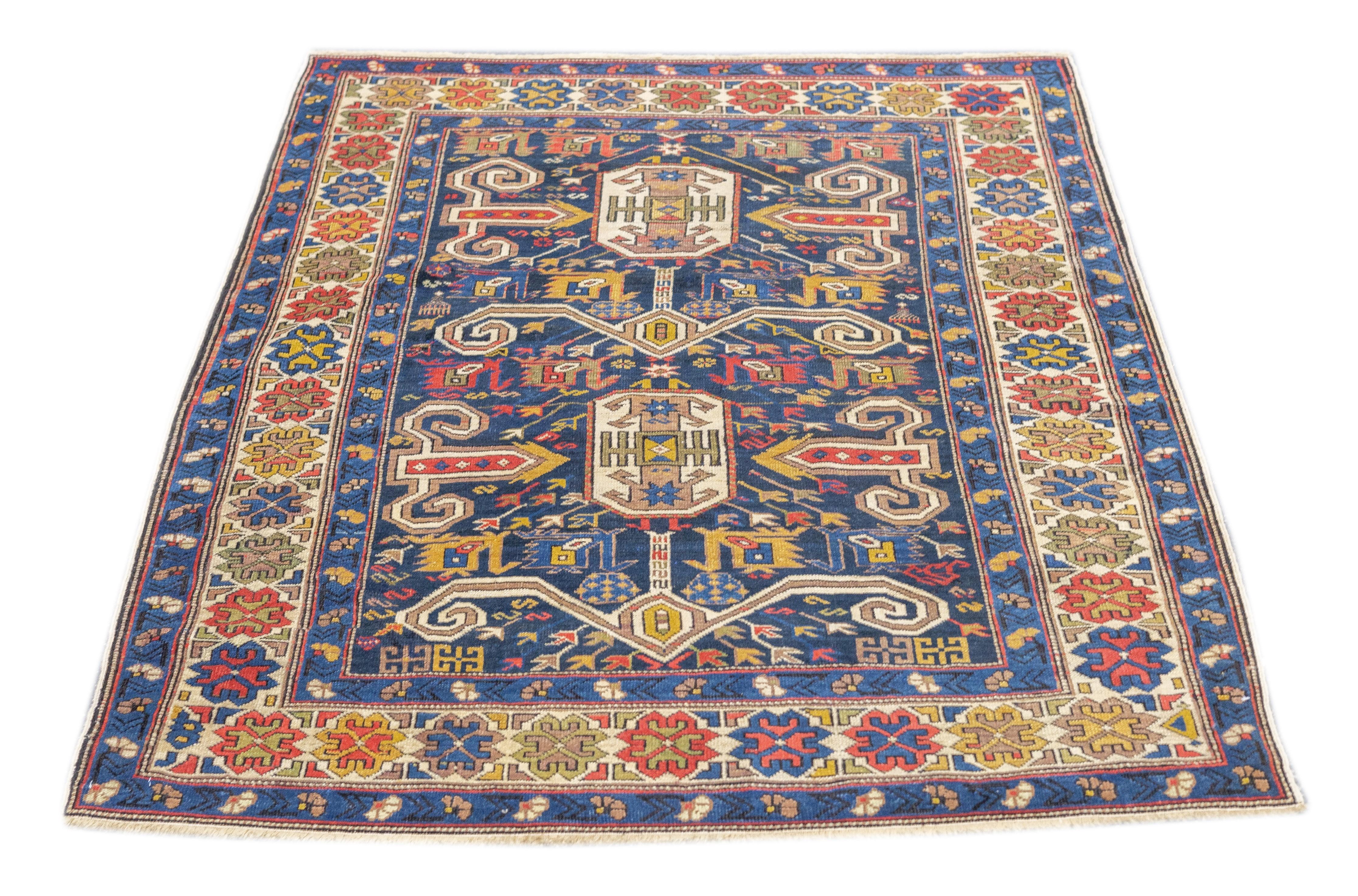 Noué à la main Tapis Perpedil ancien 3'10'' x 5'0