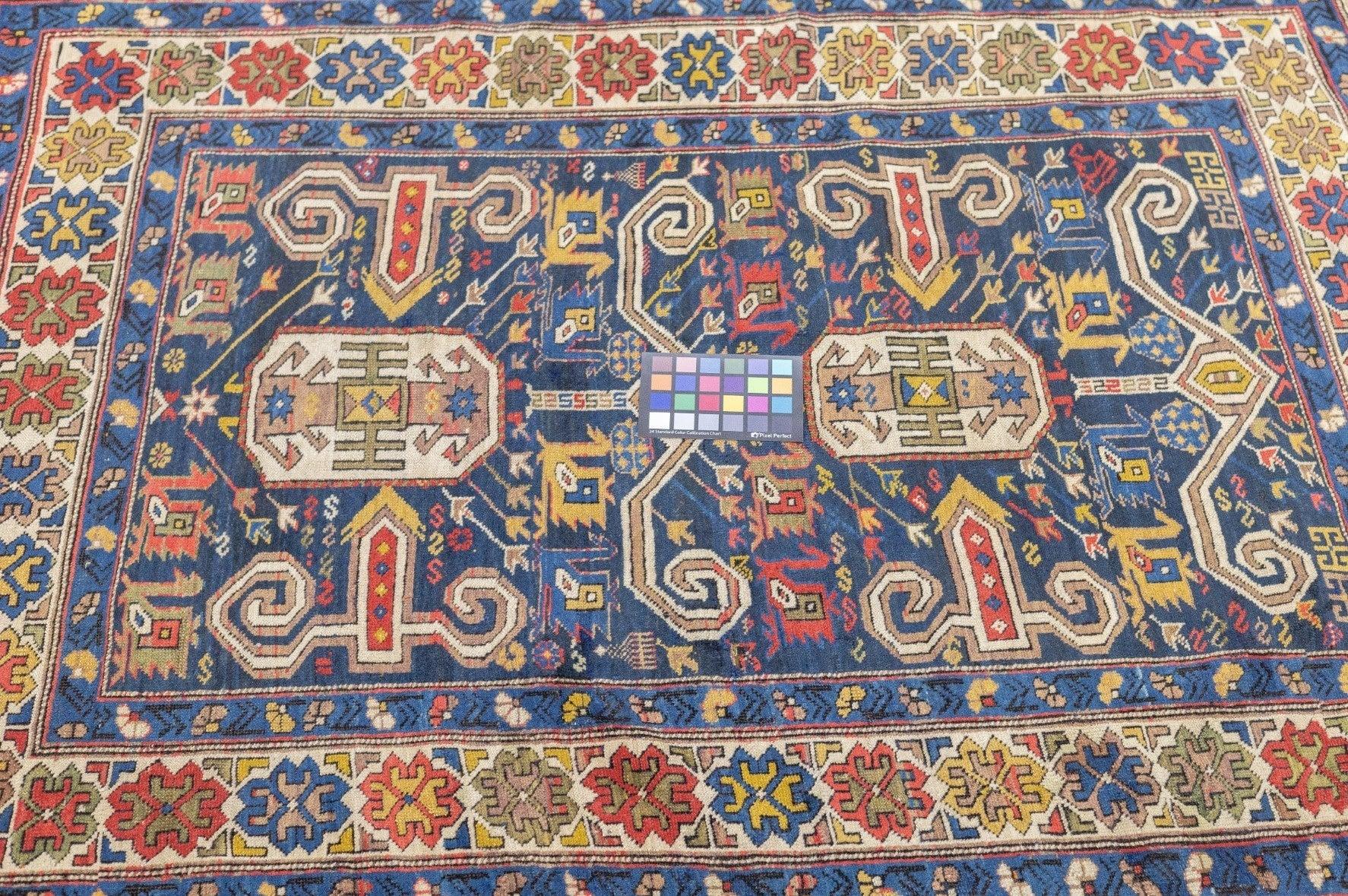 Laine Tapis Perpedil ancien 3'10'' x 5'0