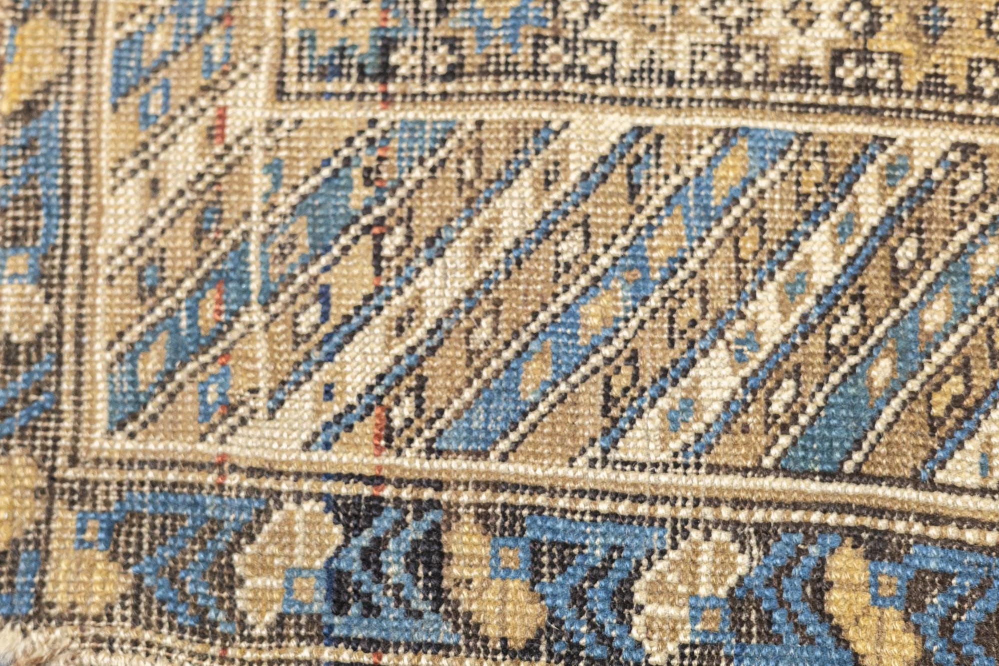 XIXe siècle Tapis Perpedil ancien 3'11'' x 4'7'' en vente