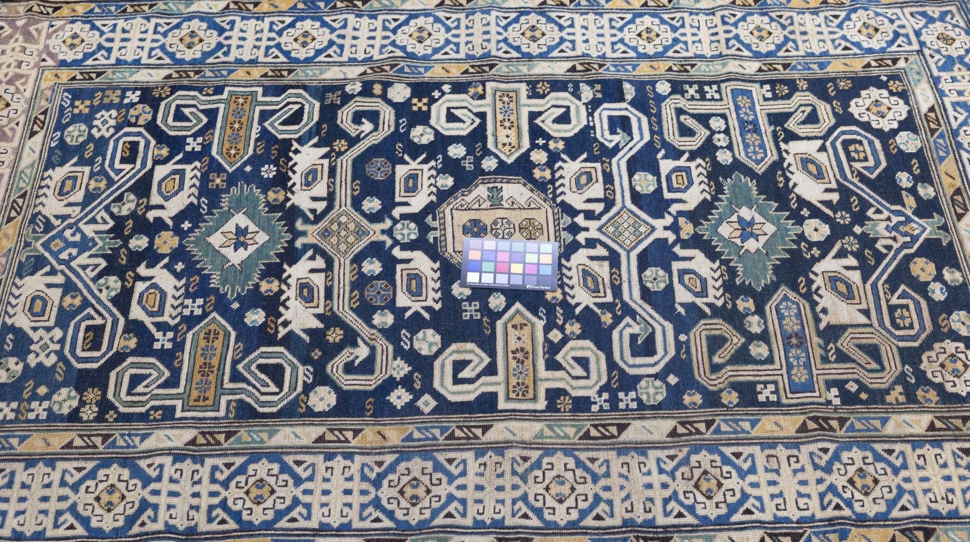 19th Century Antique Perpedil Rug 3'11'' x 6'3'' For Sale