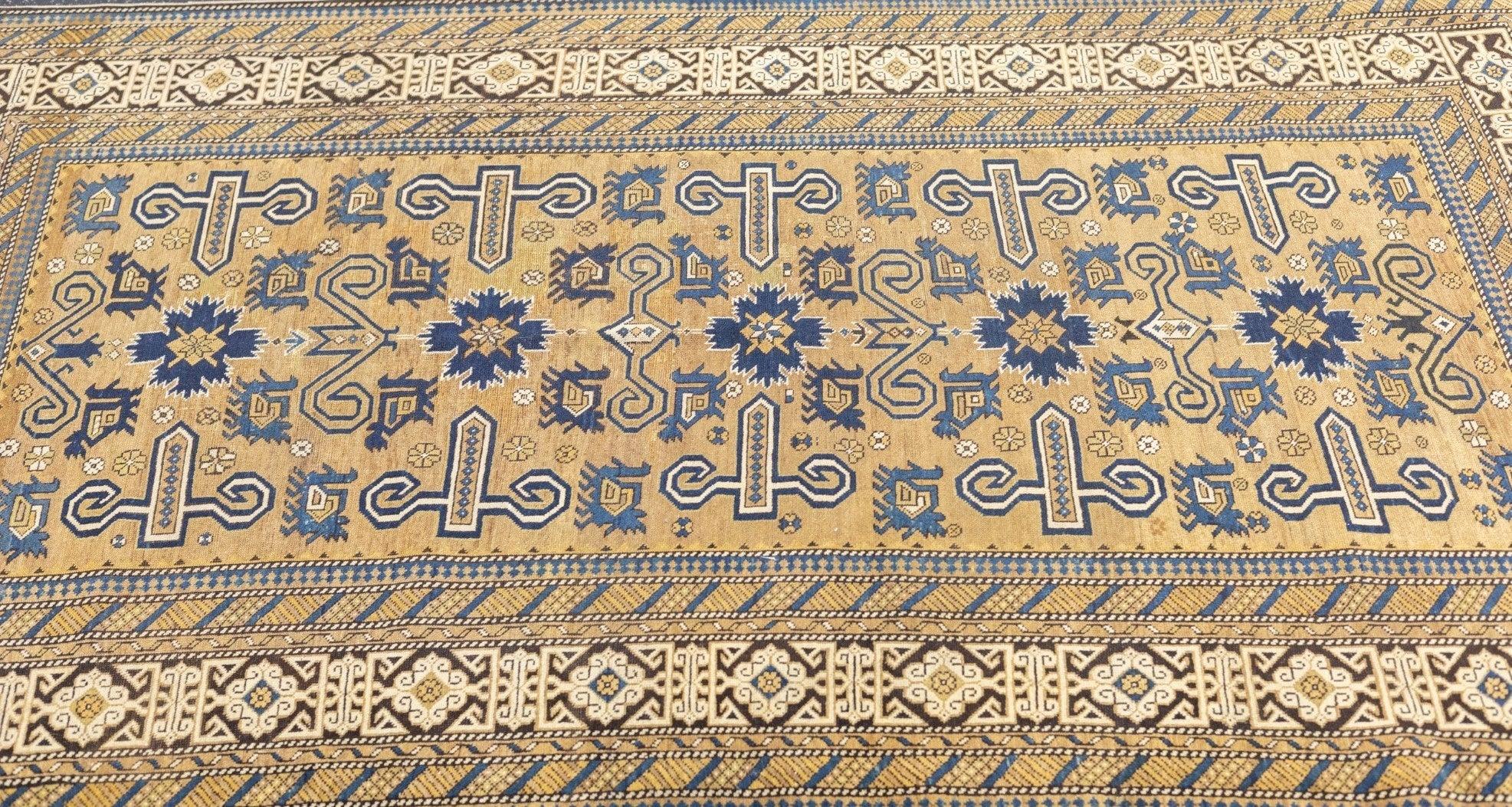Antique Perpedil Rug 3'11'' x 6'5'' In Good Condition For Sale In New York, NY