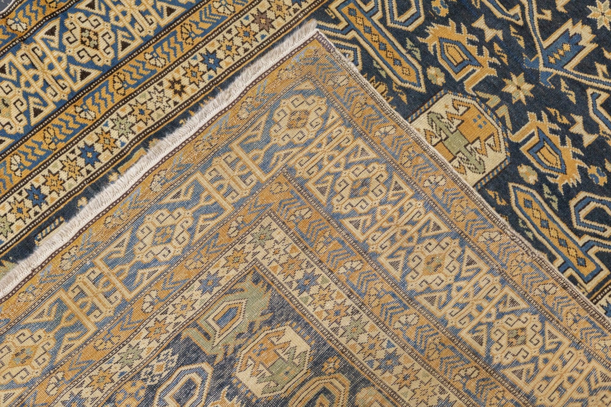 Antique Perpedil Rug 3'3'' x 4'11'' For Sale 1