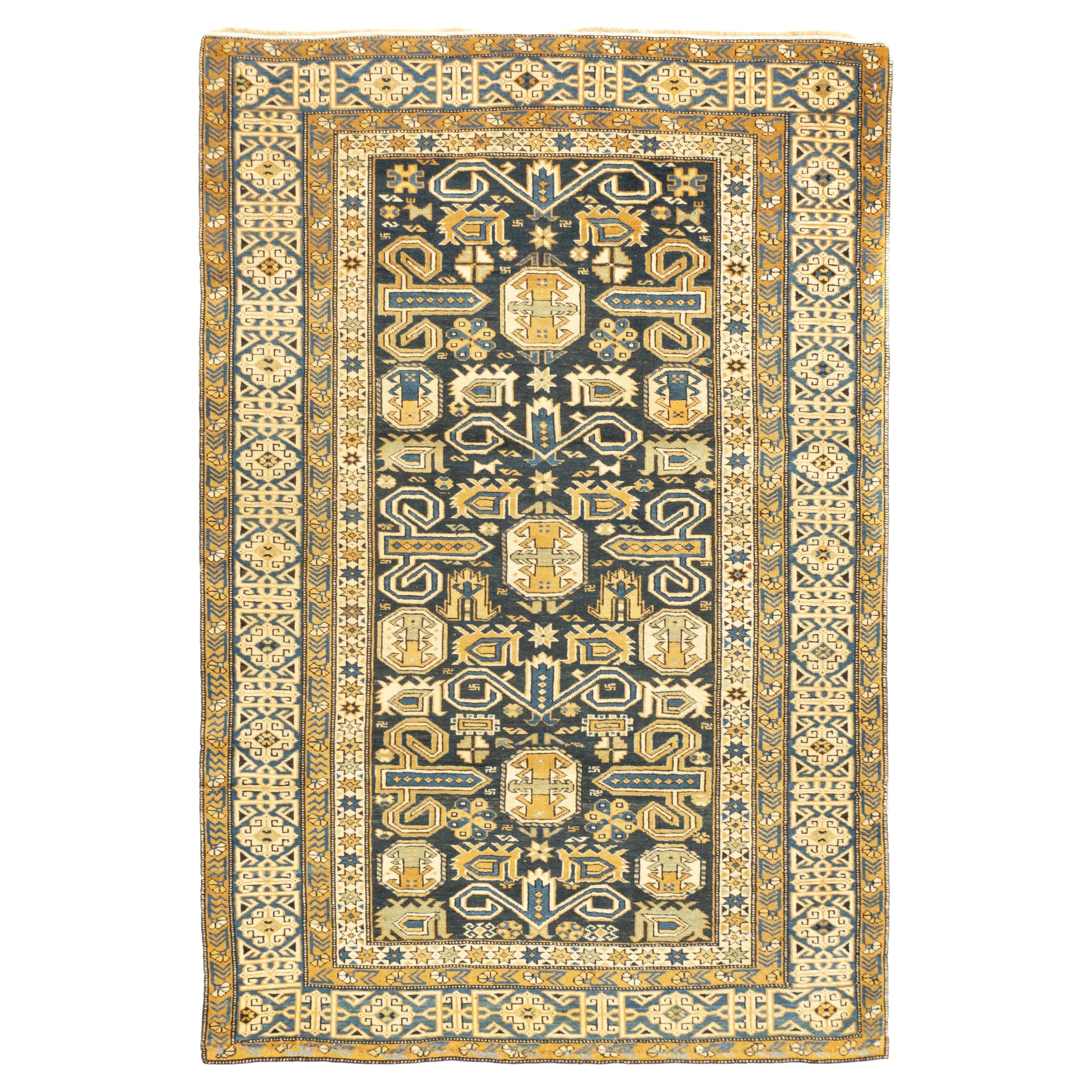 Antique Perpedil Rug 3'3'' x 4'11''