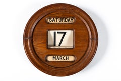 Antique Perpetual Wall Calendar, England, circa 1910